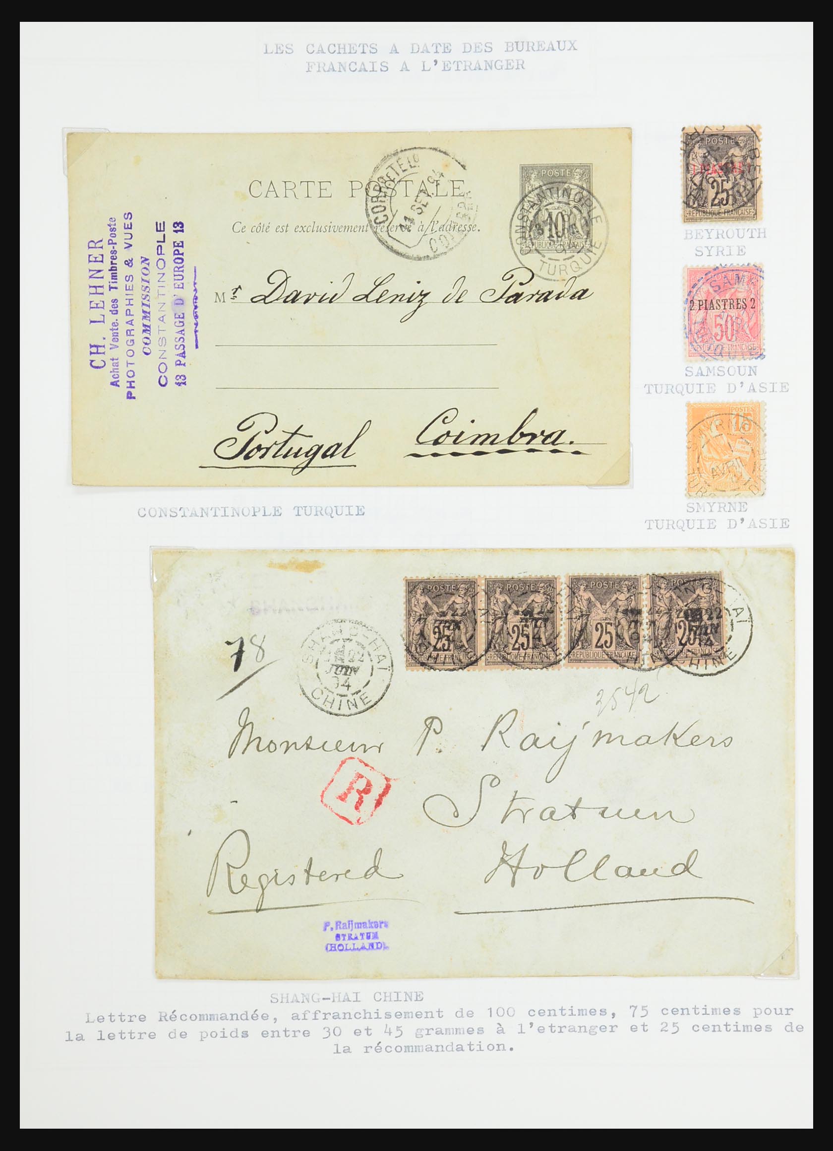 31526 060 - 31526 Frankrijk brieven en stempels 1725 (!)-1900.
