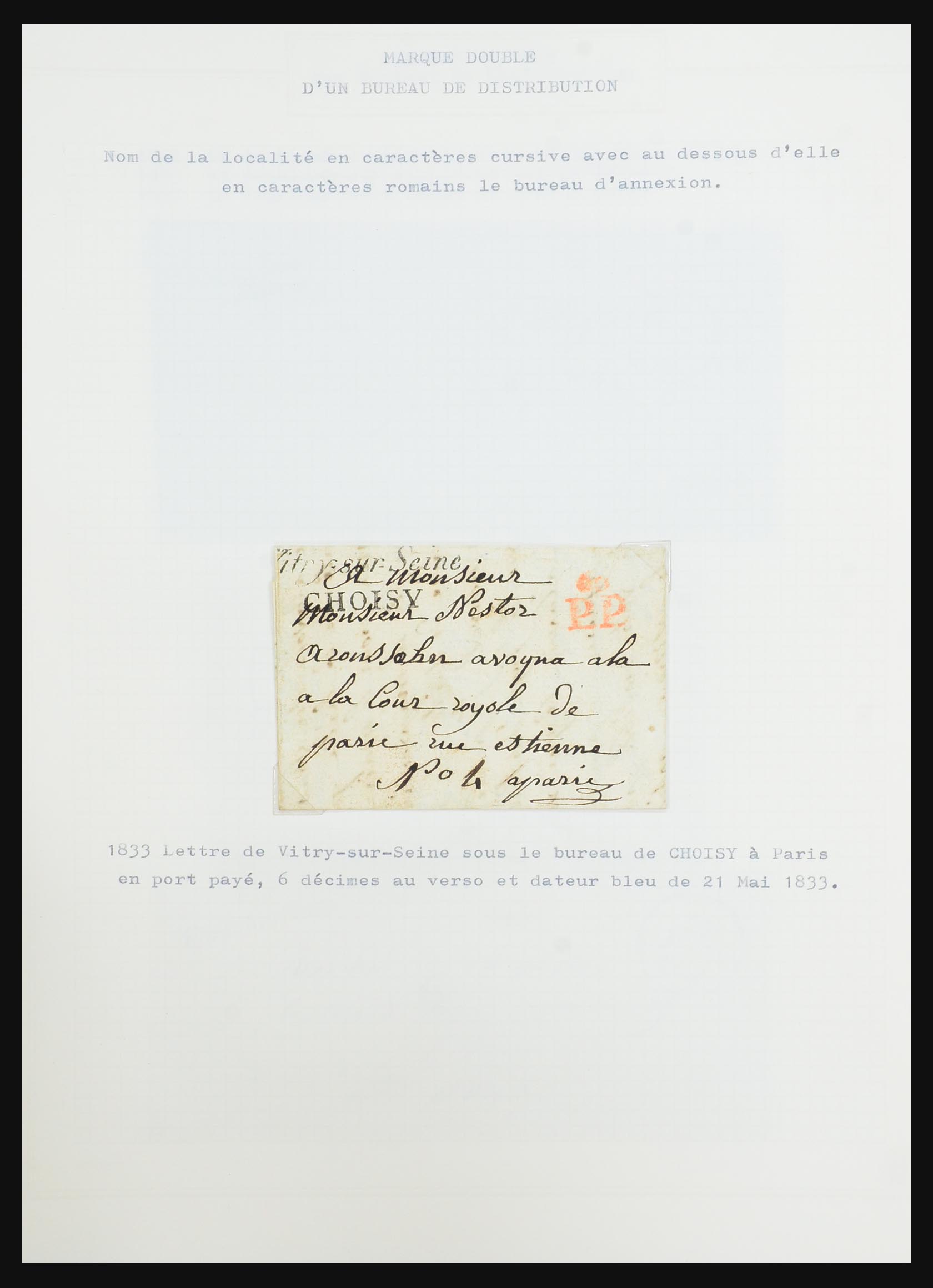 31526 061 - 31526 Frankrijk brieven en stempels 1725 (!)-1900.