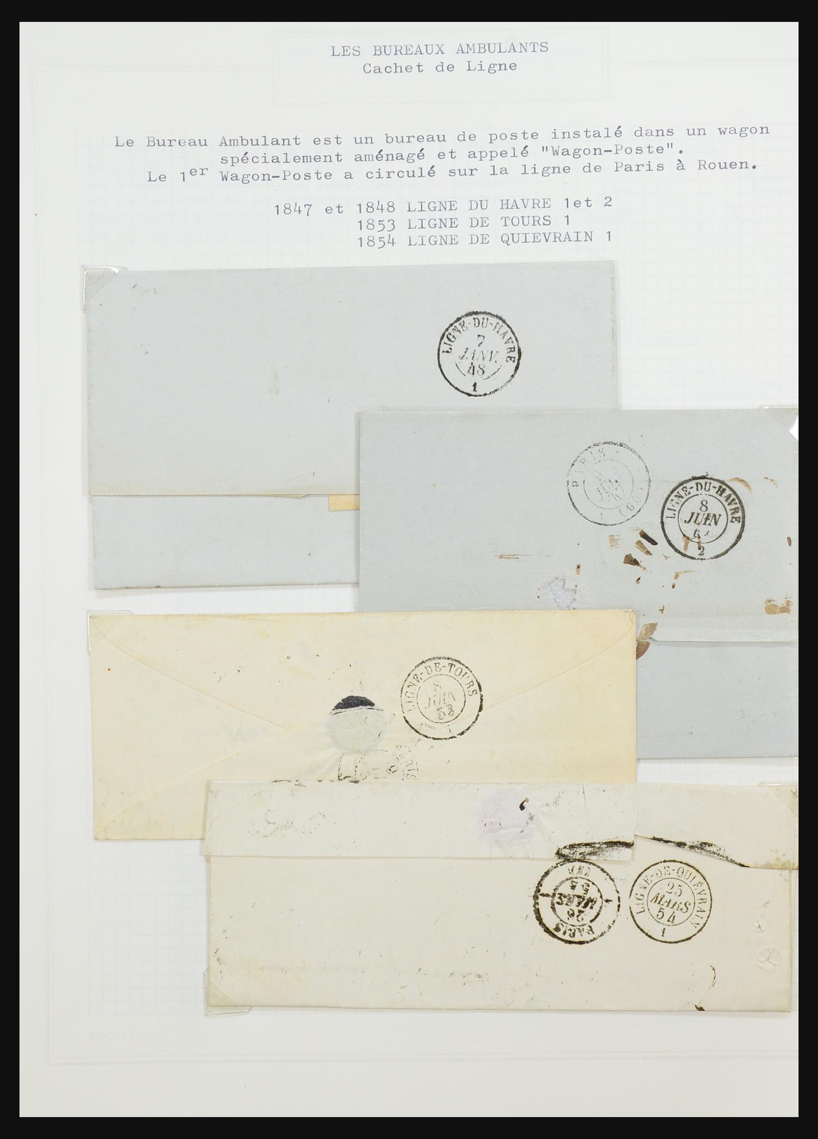 31526 070 - 31526 Frankrijk brieven en stempels 1725 (!)-1900.
