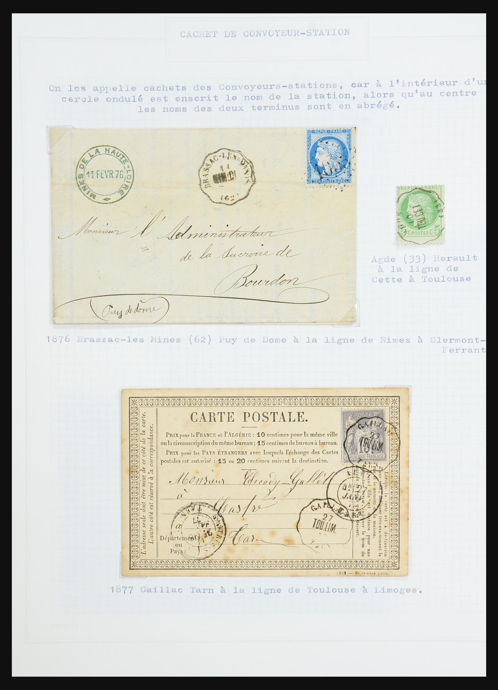 31526 075 - 31526 France covers and cancels 1725 (!)-1900.