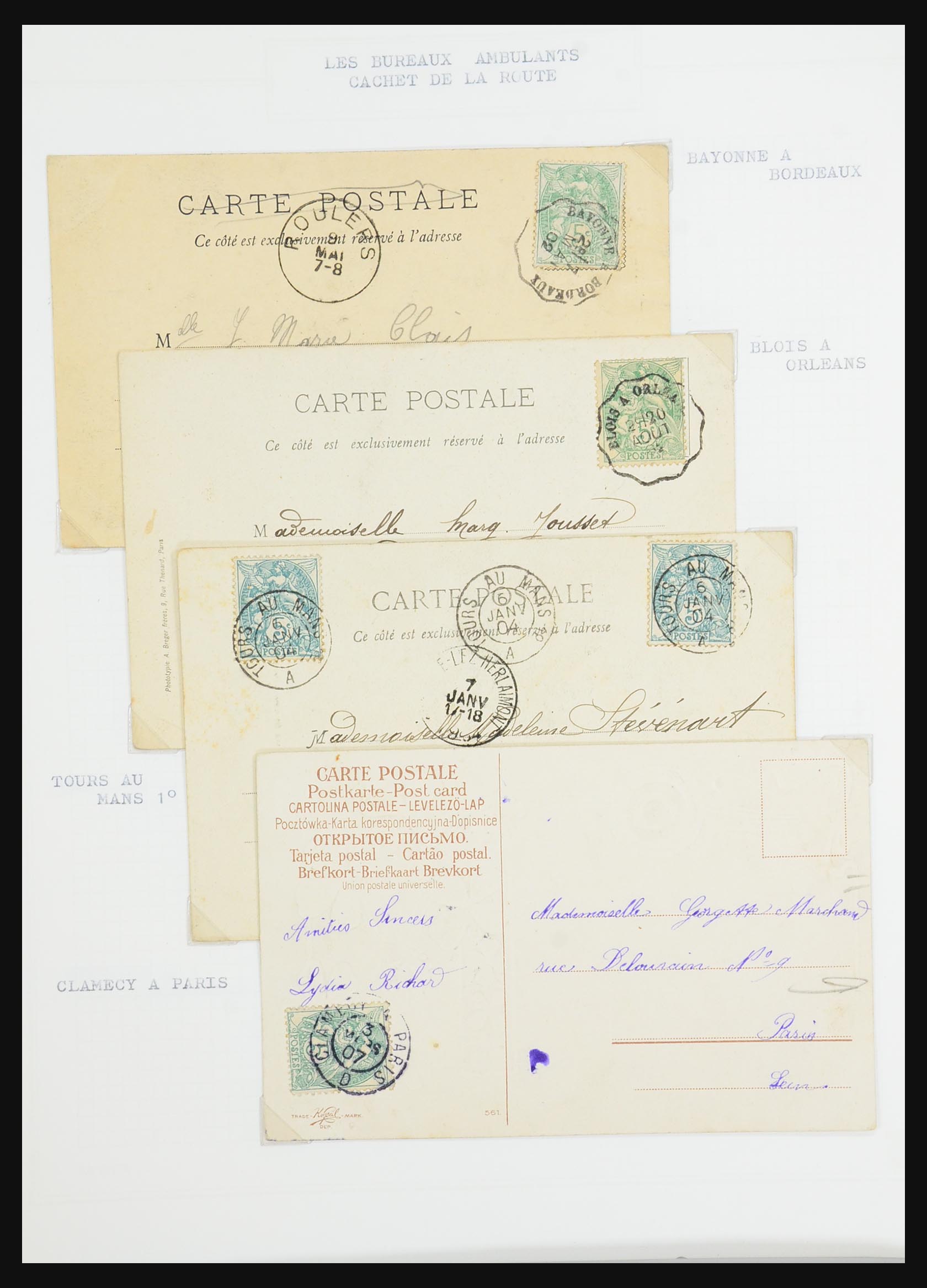 31526 087 - 31526 Frankrijk brieven en stempels 1725 (!)-1900.
