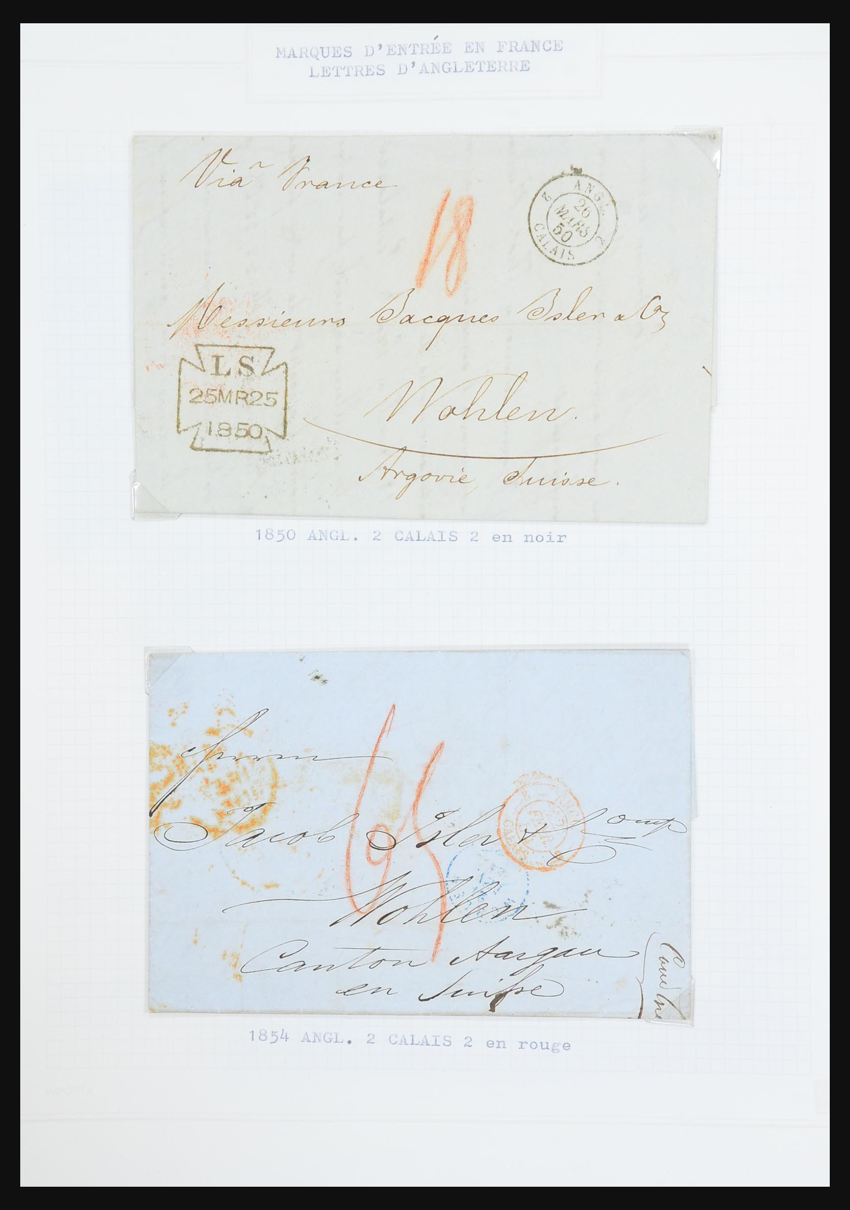 31526 094 - 31526 Frankrijk brieven en stempels 1725 (!)-1900.