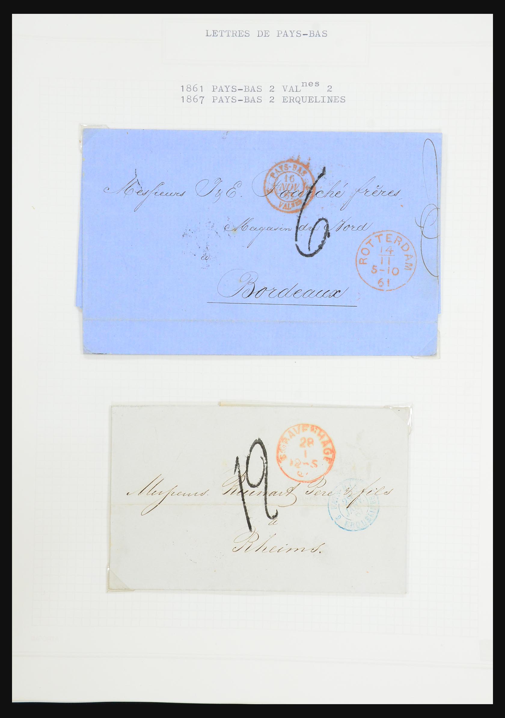 31526 104 - 31526 Frankrijk brieven en stempels 1725 (!)-1900.