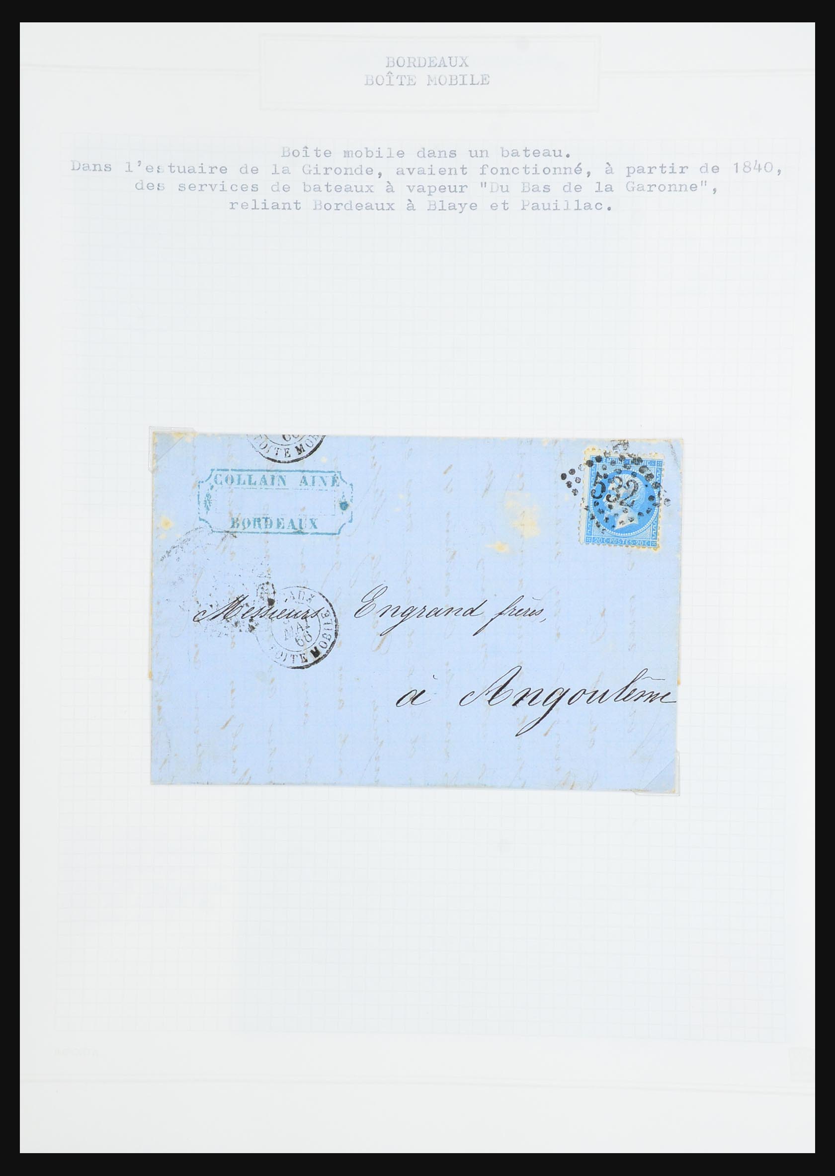 31526 111 - 31526 Frankrijk brieven en stempels 1725 (!)-1900.