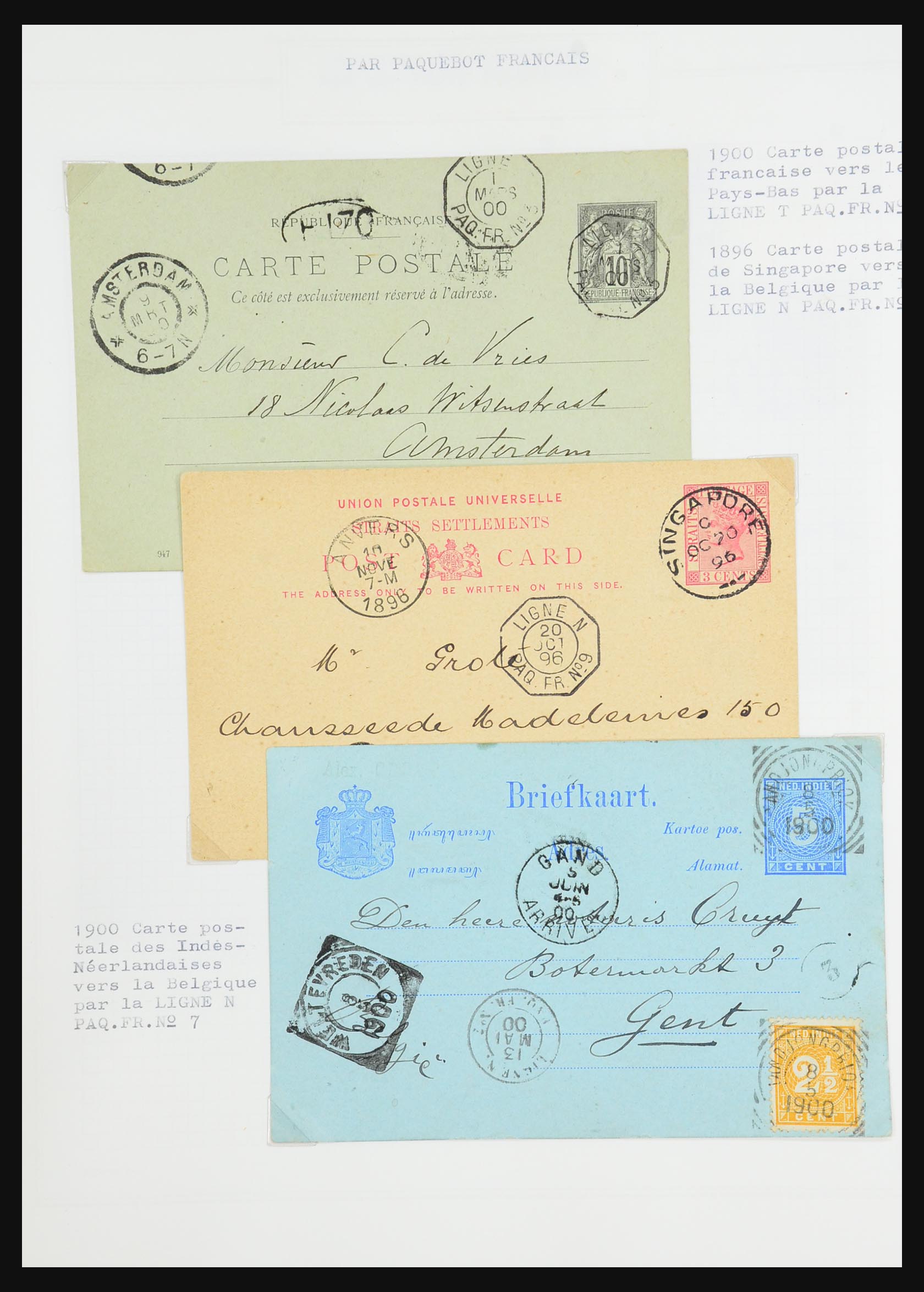 31526 112 - 31526 Frankrijk brieven en stempels 1725 (!)-1900.
