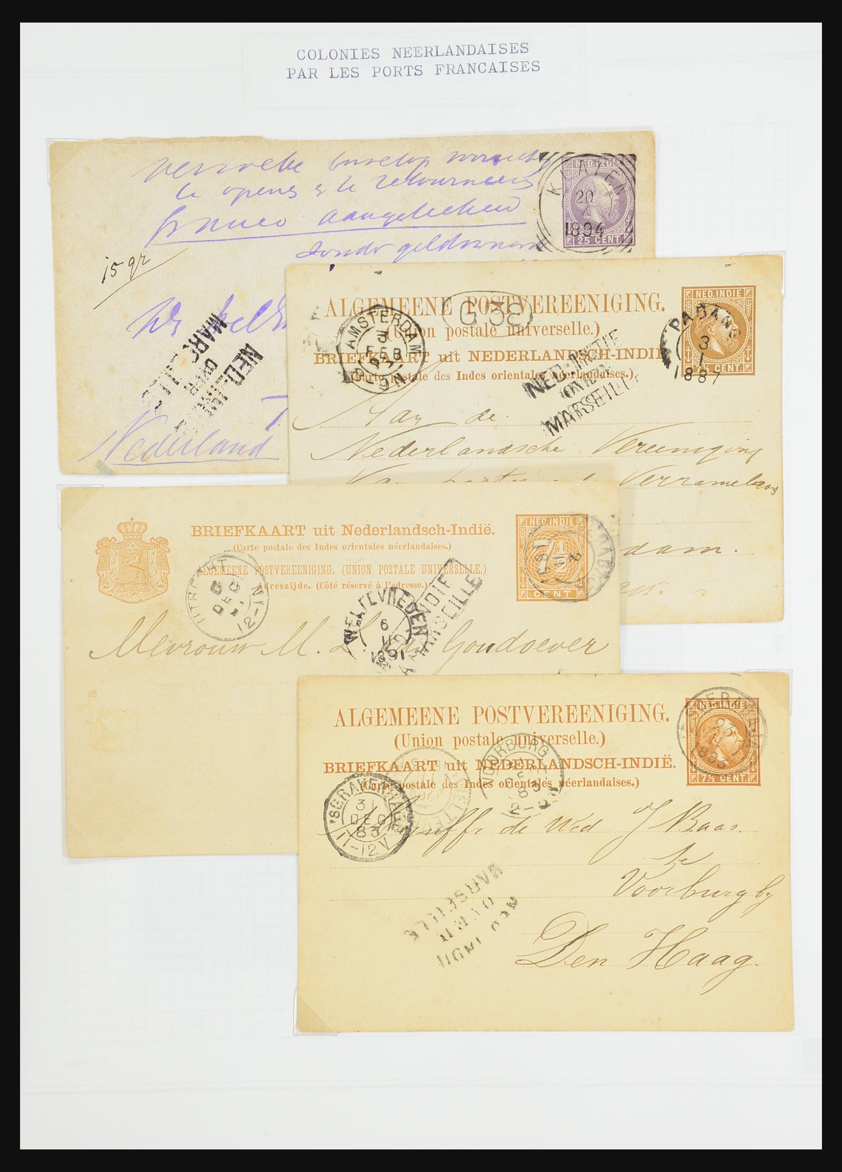 31526 113 - 31526 Frankrijk brieven en stempels 1725 (!)-1900.