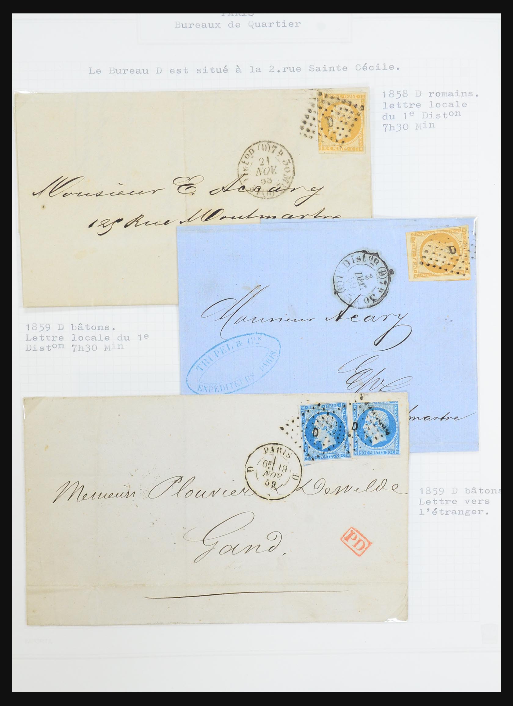 31526 141 - 31526 France covers and cancels 1725 (!)-1900.