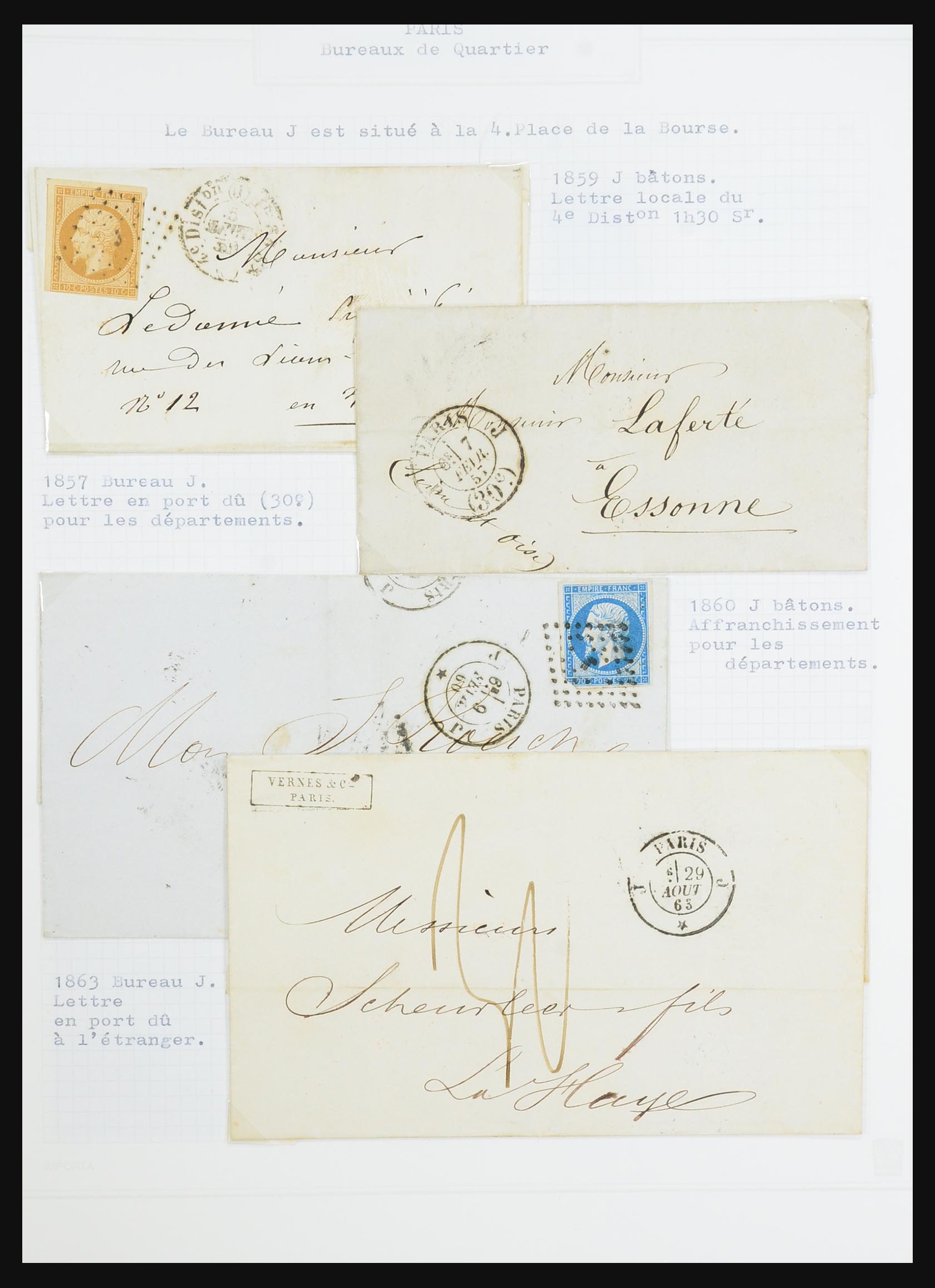 31526 145 - 31526 France covers and cancels 1725 (!)-1900.