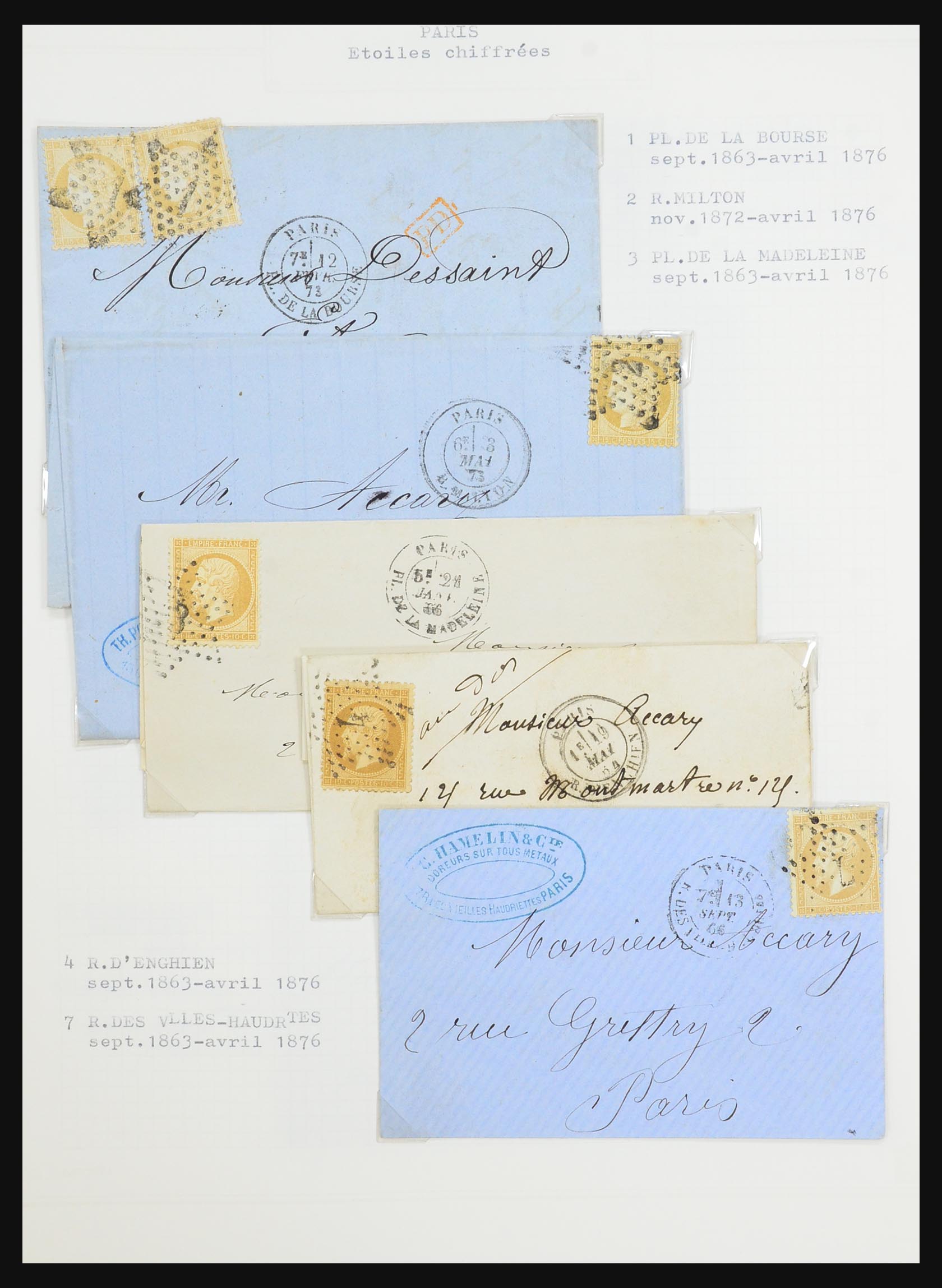 31526 156 - 31526 France covers and cancels 1725 (!)-1900.
