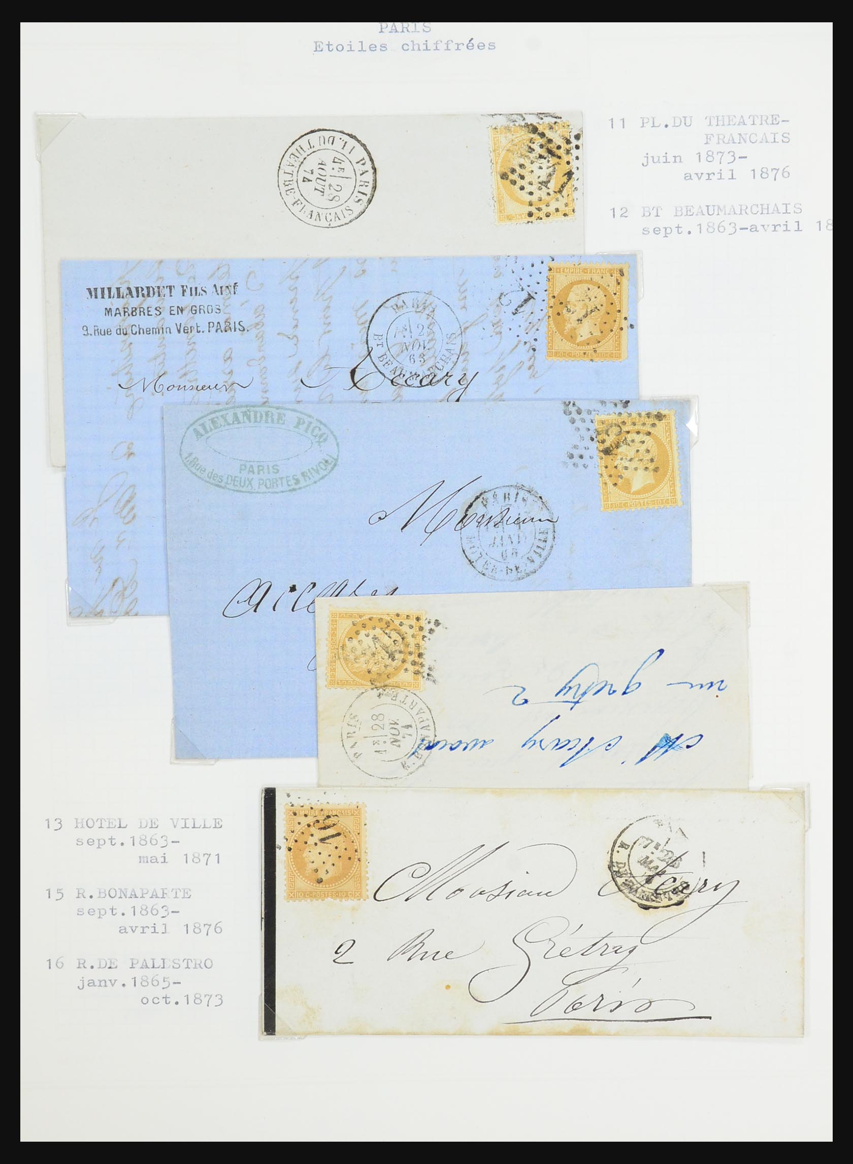 31526 158 - 31526 France covers and cancels 1725 (!)-1900.