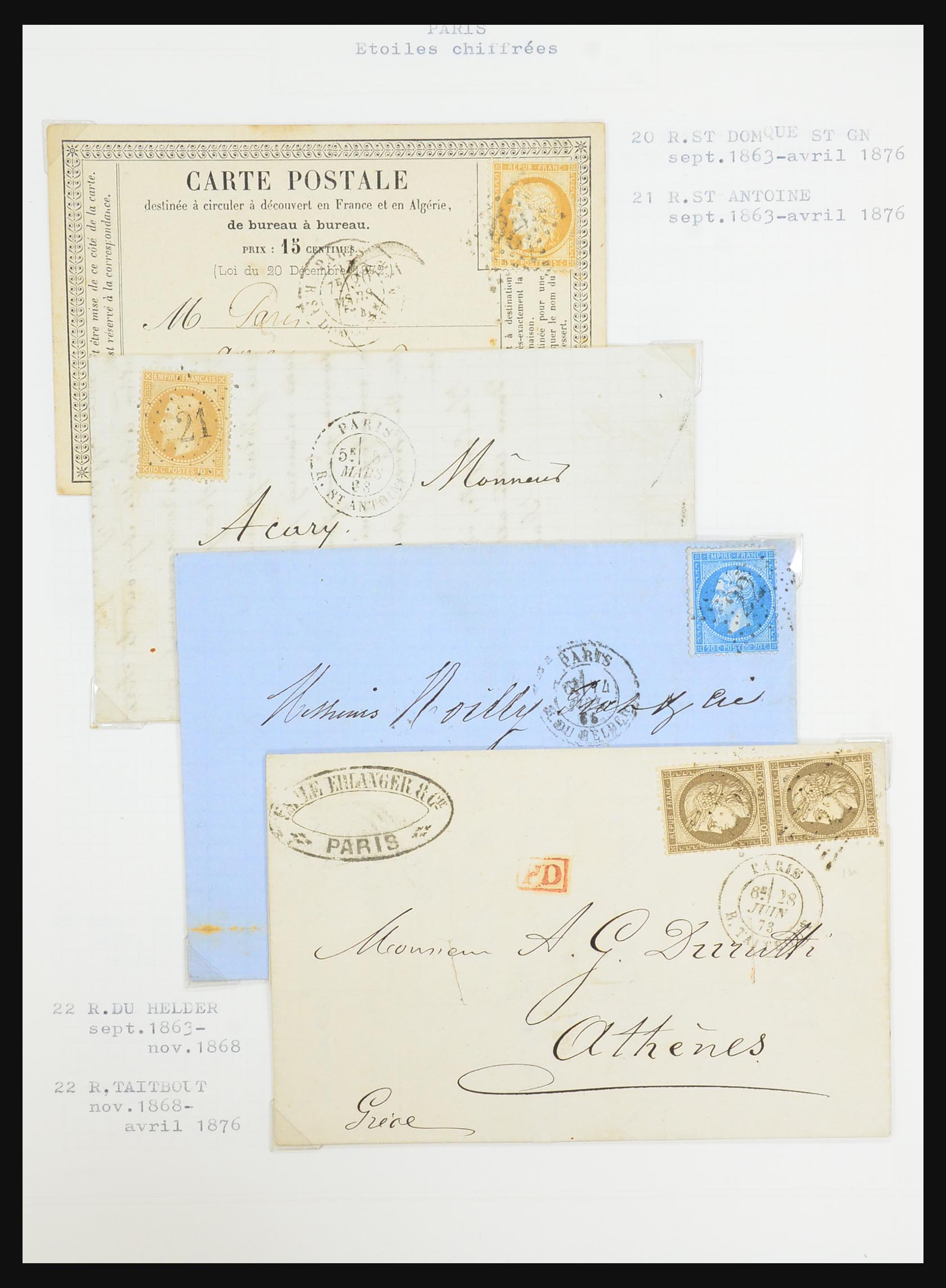 31526 161 - 31526 France covers and cancels 1725 (!)-1900.