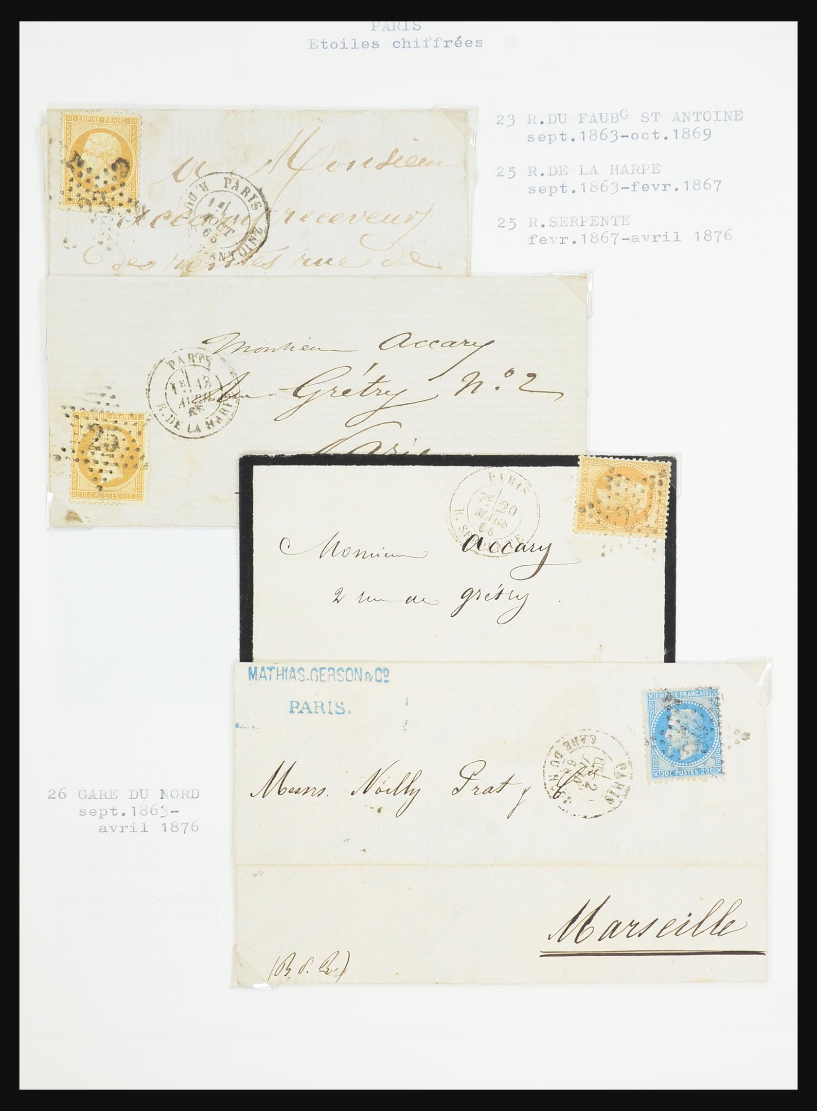 31526 162 - 31526 France covers and cancels 1725 (!)-1900.