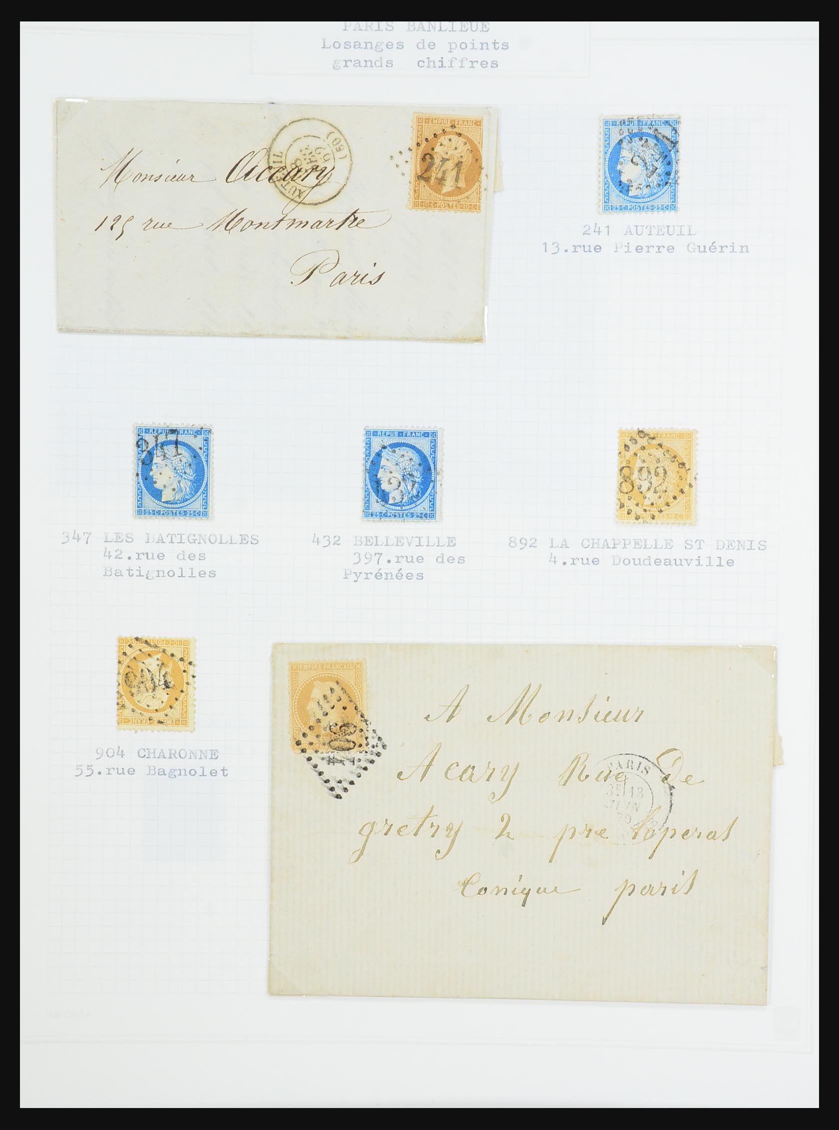 31526 174 - 31526 France covers and cancels 1725 (!)-1900.