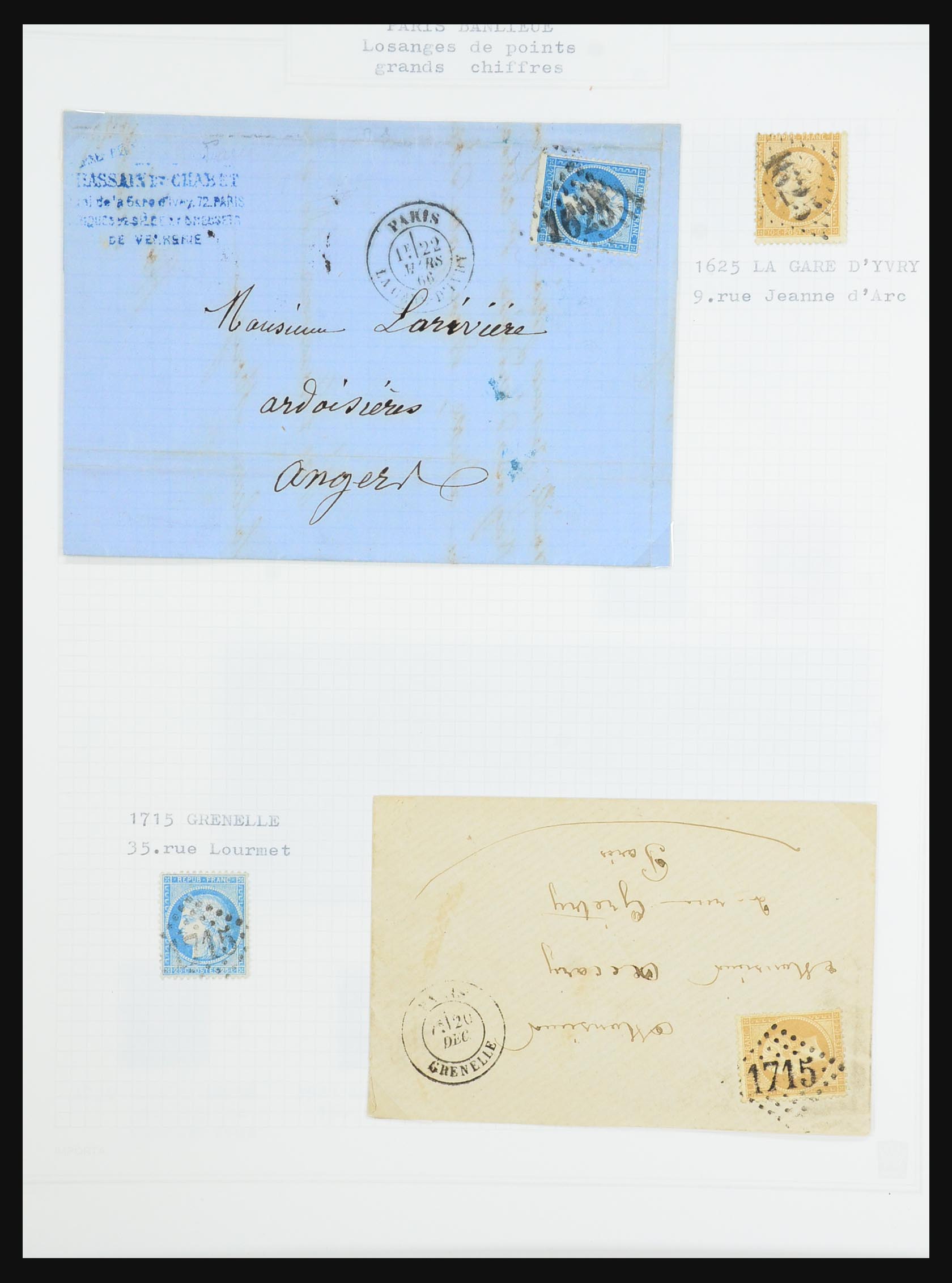 31526 175 - 31526 France covers and cancels 1725 (!)-1900.