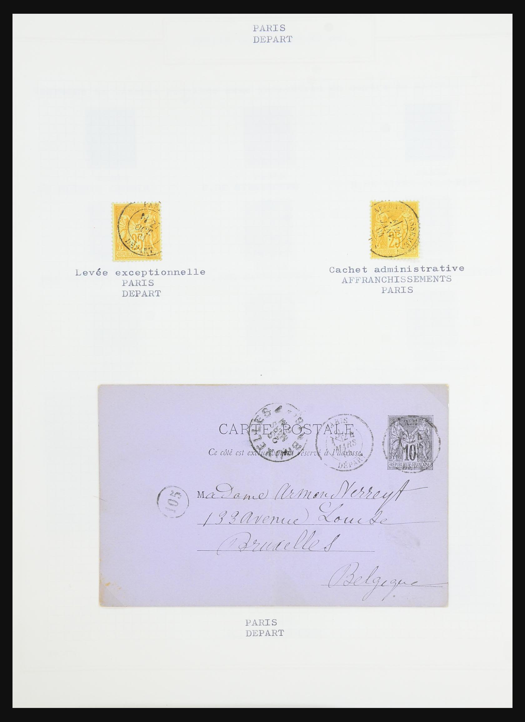 31526 193 - 31526 Frankrijk brieven en stempels 1725 (!)-1900.
