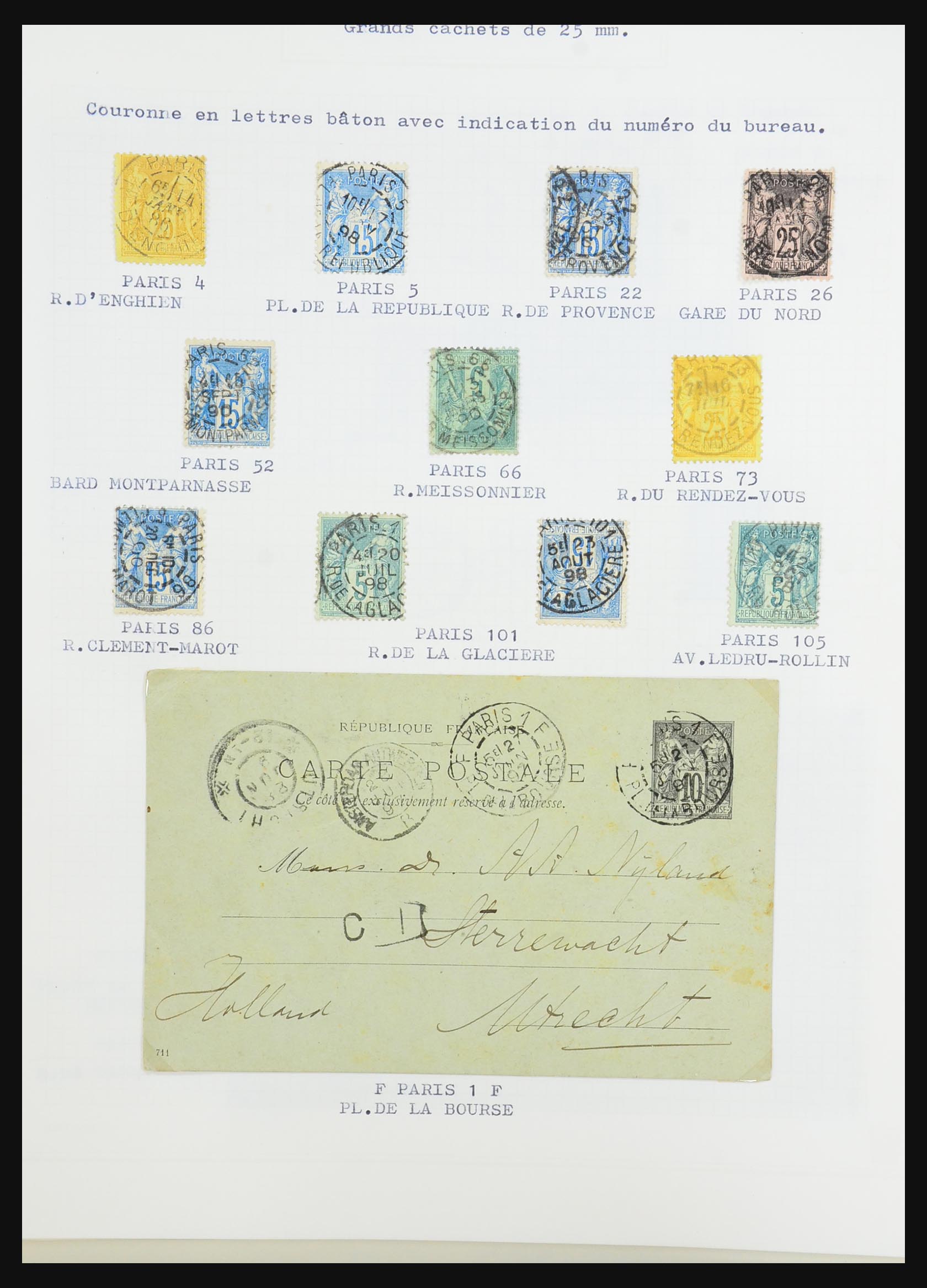 31526 210 - 31526 Frankrijk brieven en stempels 1725 (!)-1900.