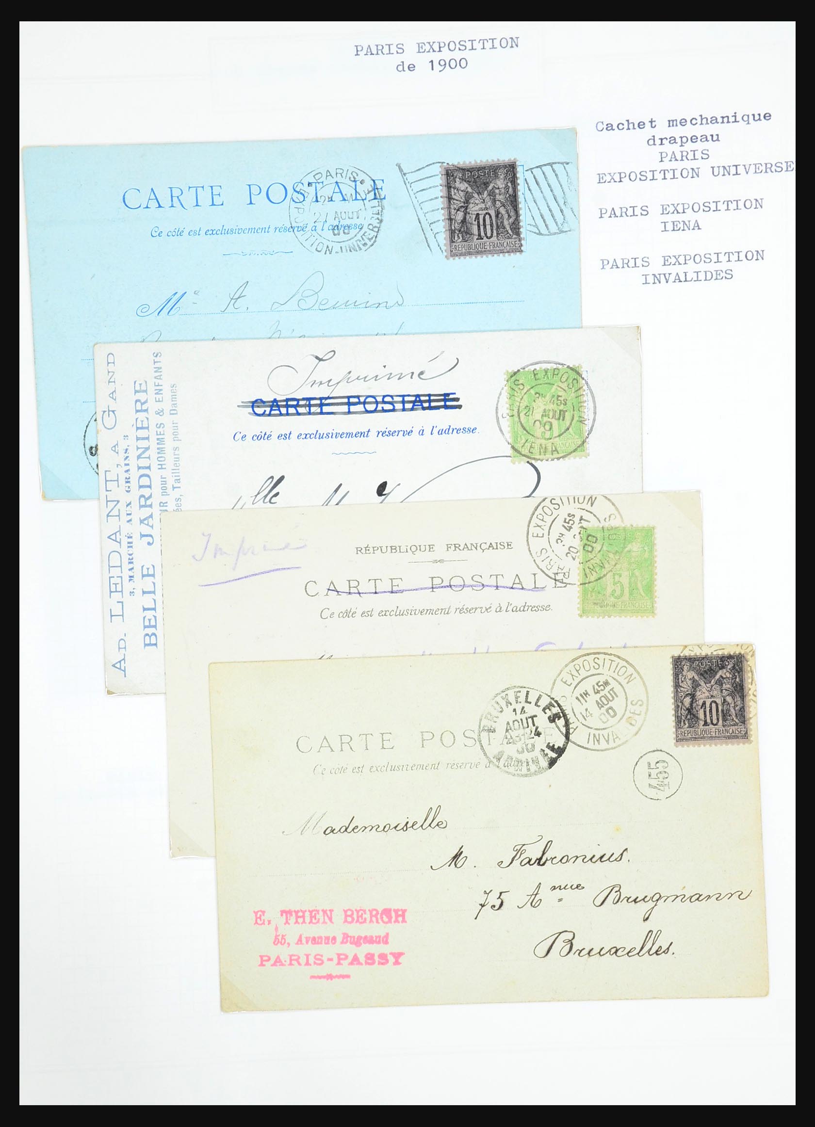 31526 226 - 31526 Frankrijk brieven en stempels 1725 (!)-1900.