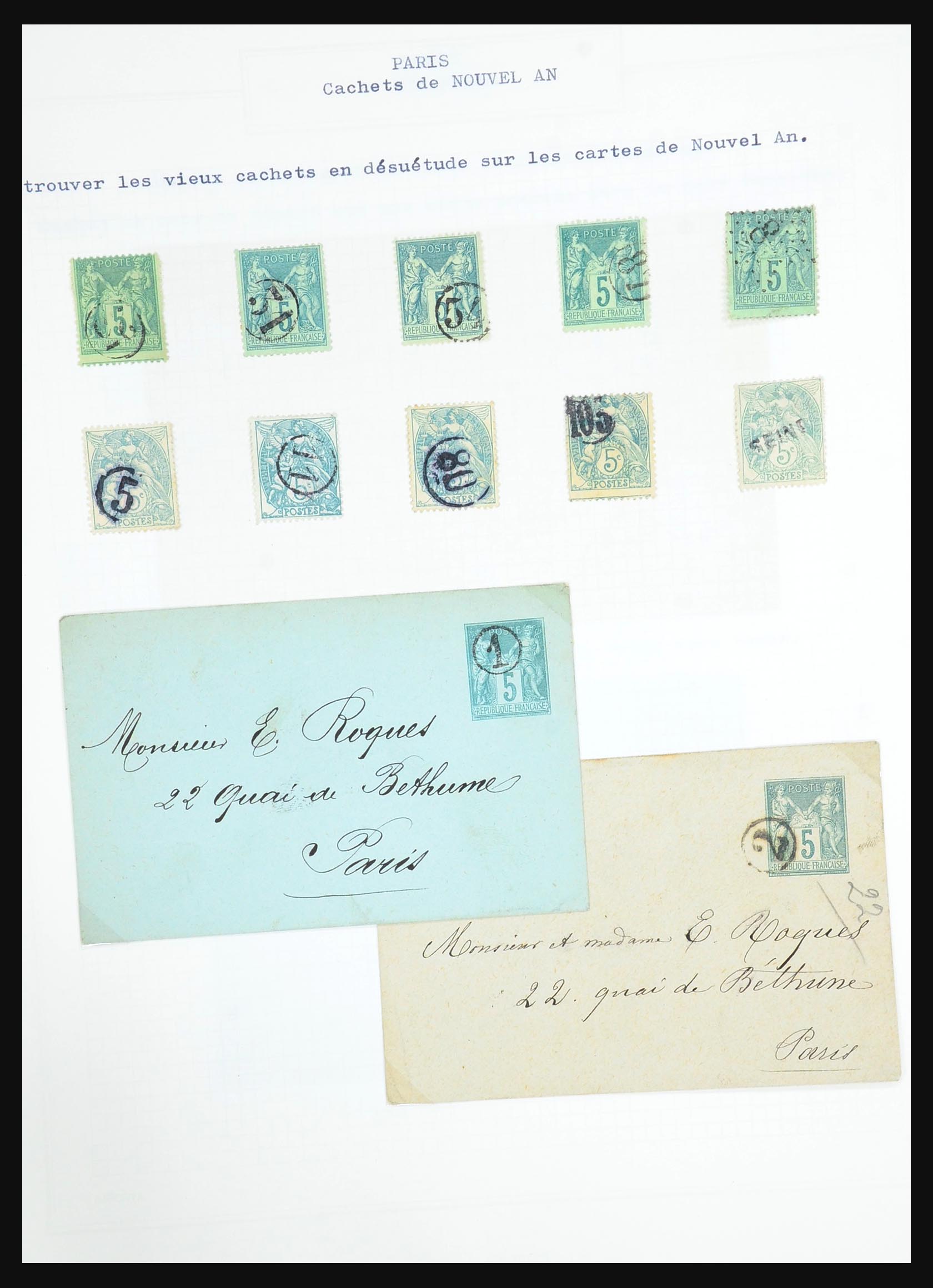 31526 230 - 31526 Frankrijk brieven en stempels 1725 (!)-1900.