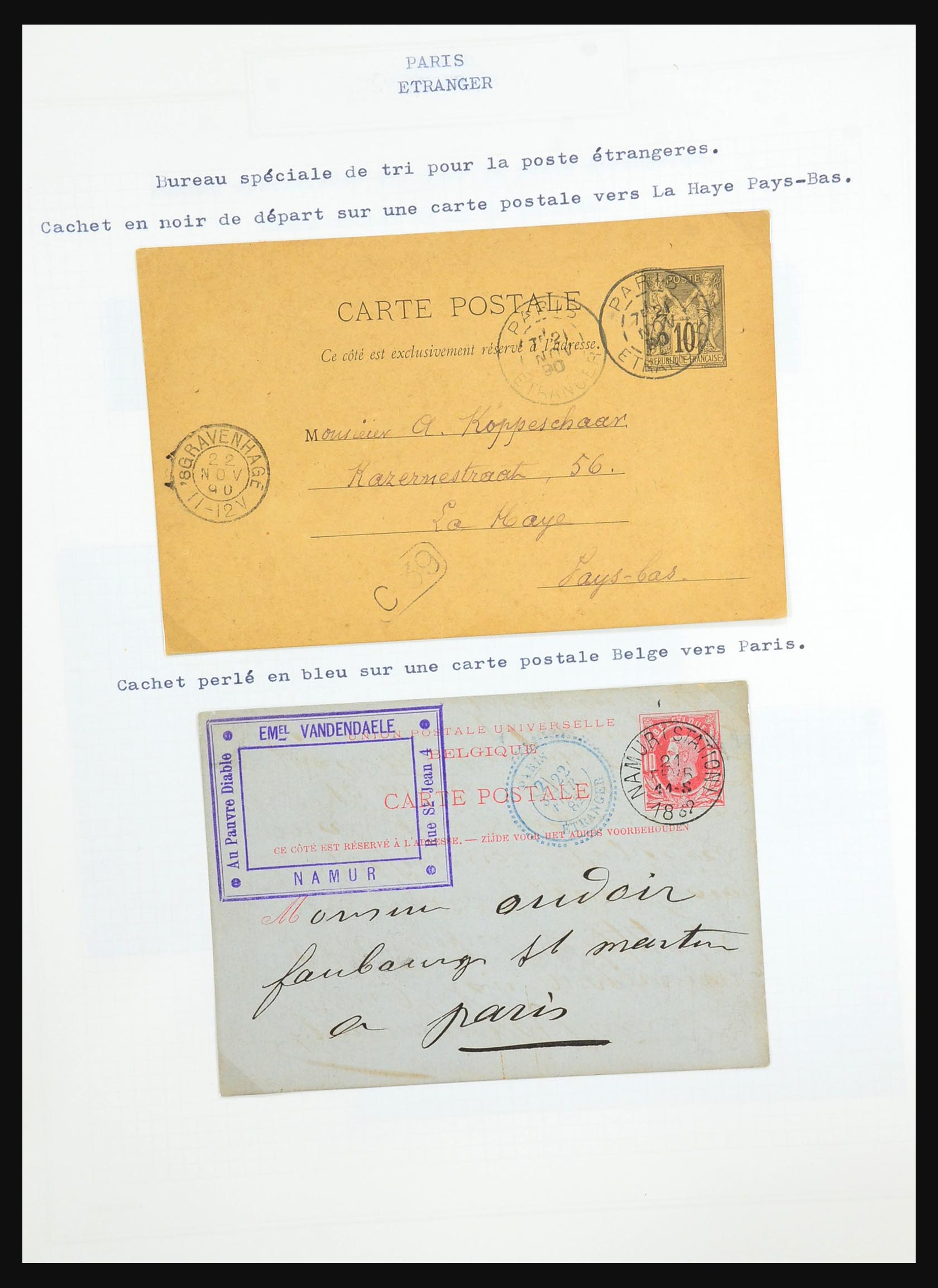 31526 231 - 31526 Frankrijk brieven en stempels 1725 (!)-1900.