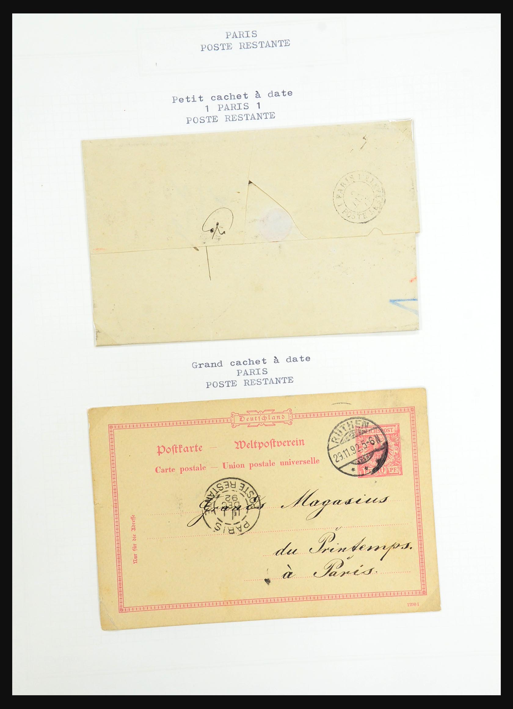 31526 233 - 31526 Frankrijk brieven en stempels 1725 (!)-1900.