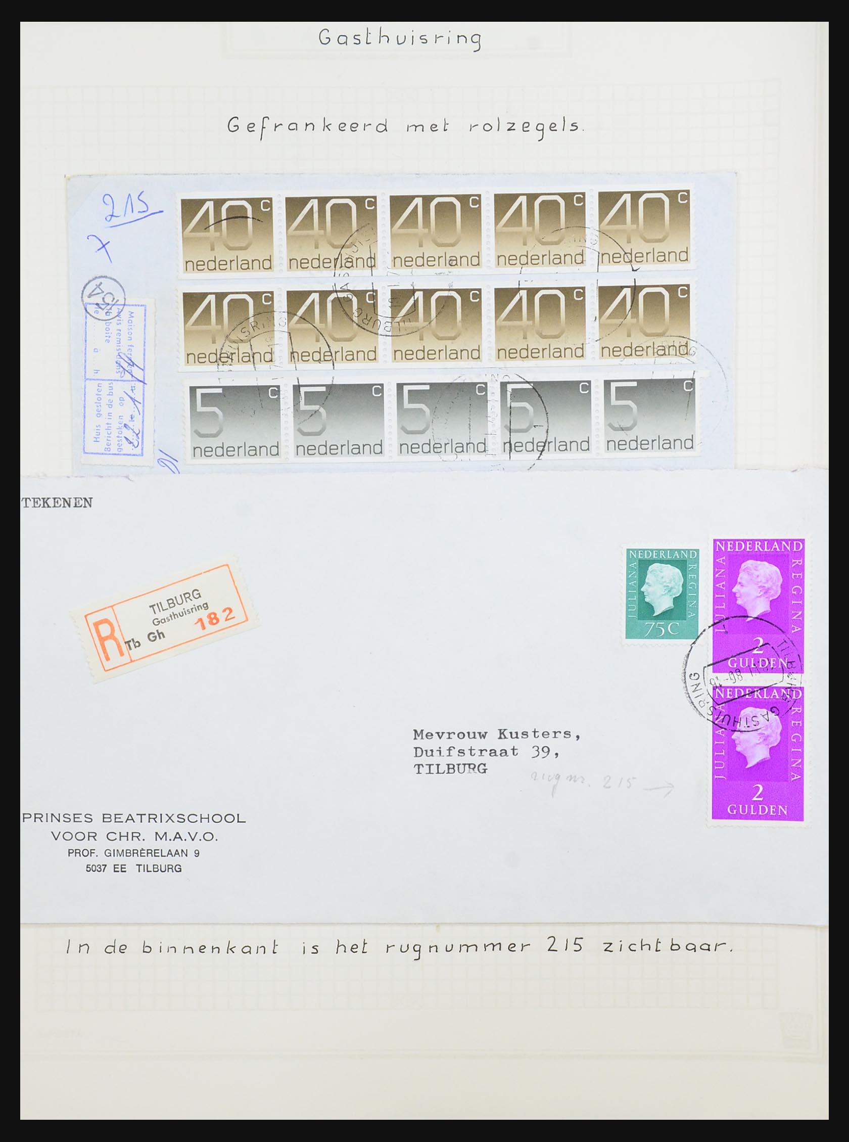 31528 015 - 31528 Netherlands covers 1853-1953.