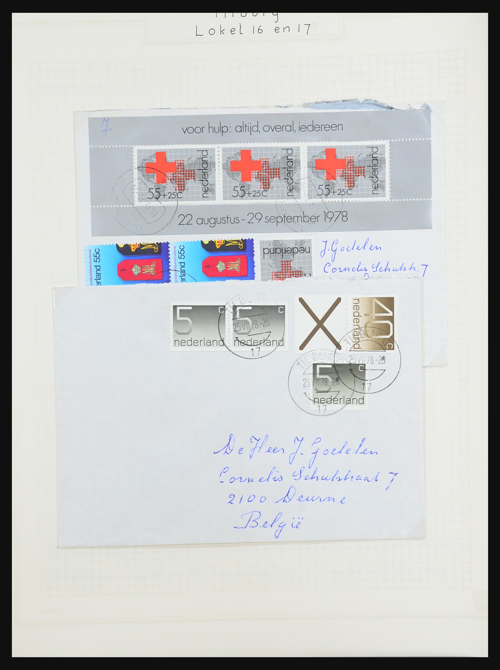 31528 030 - 31528 Nederland brieven 1853-1953.