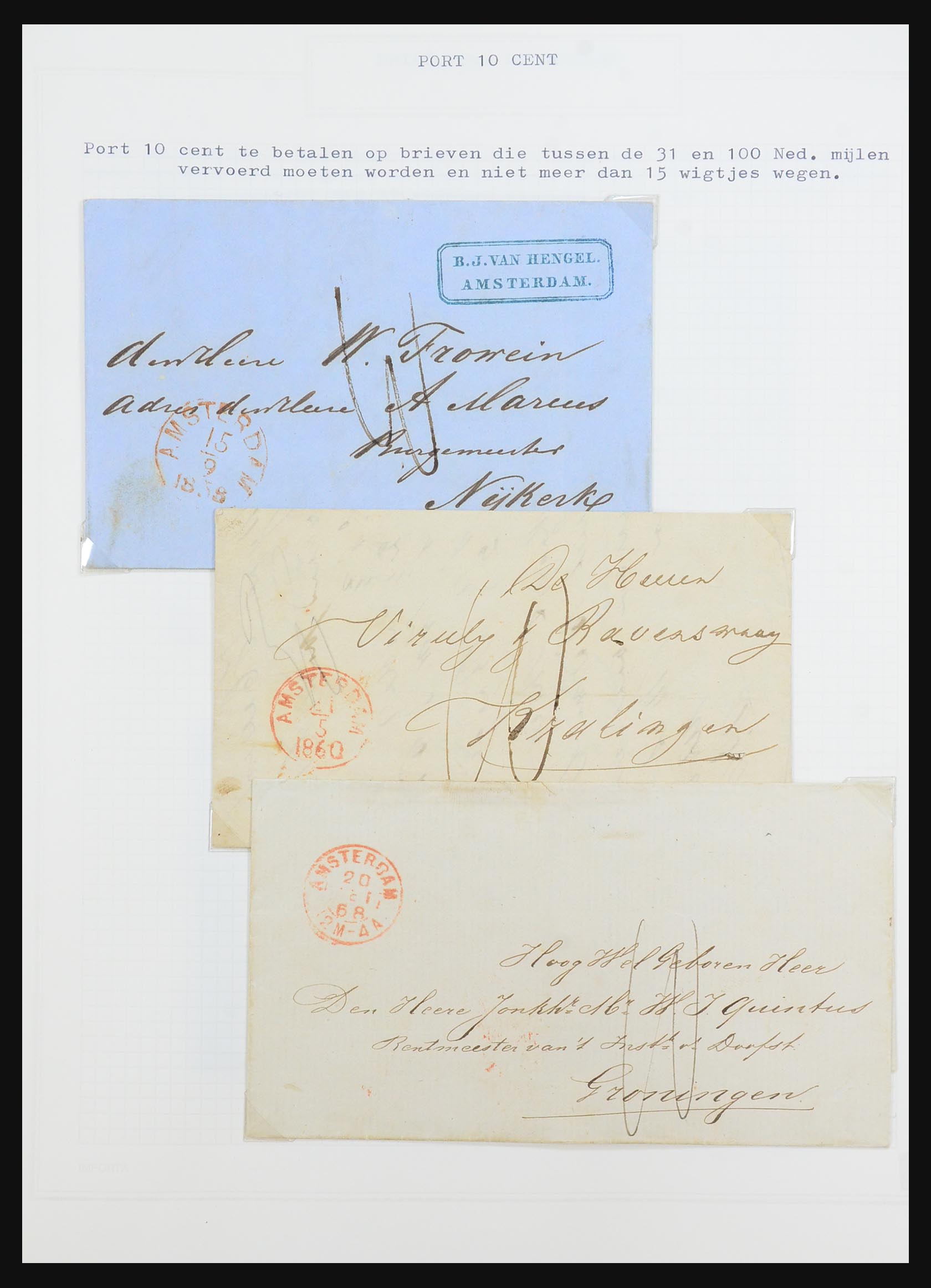 31528 036 - 31528 Nederland brieven 1853-1953.