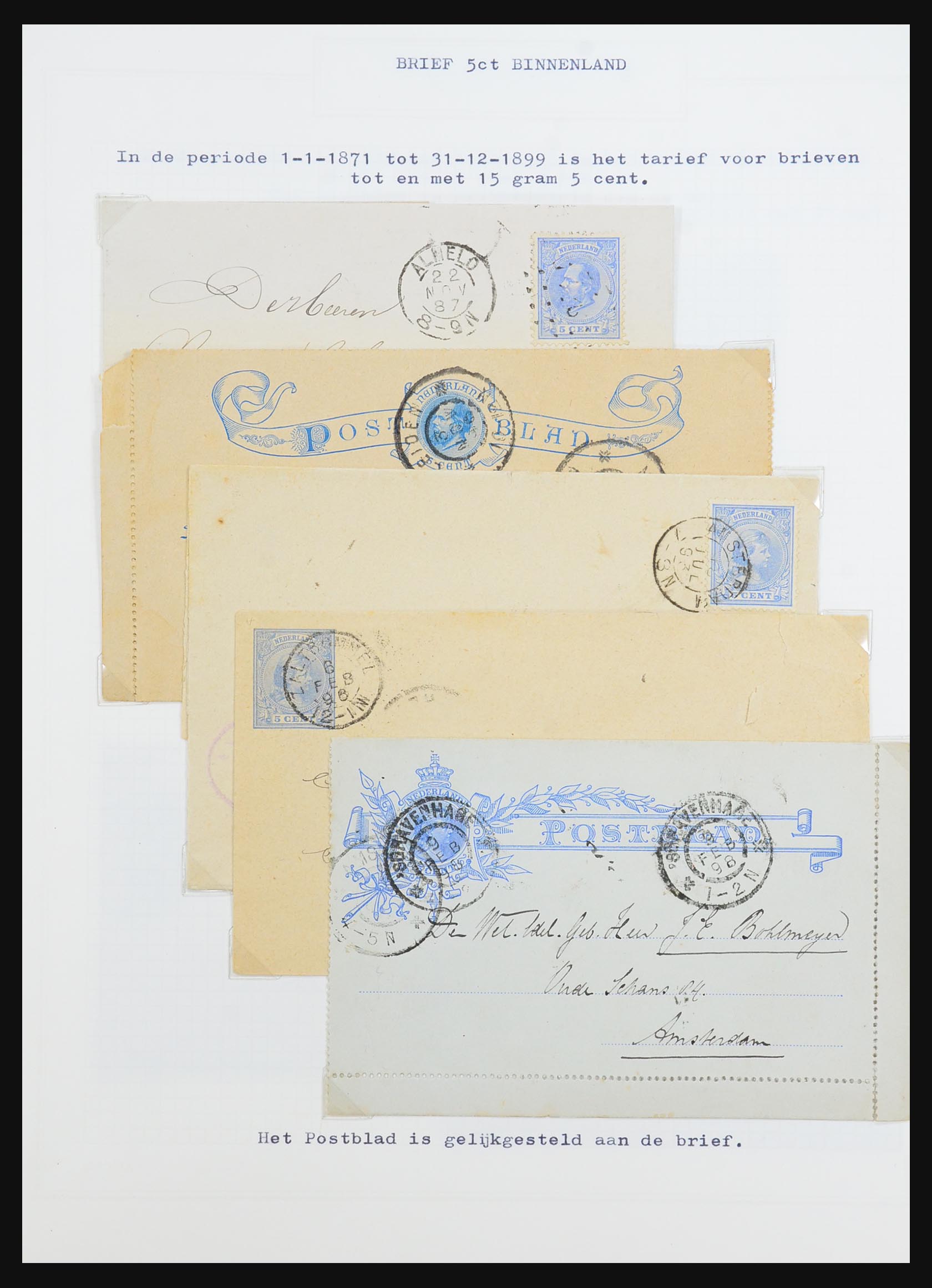 31528 038 - 31528 Nederland brieven 1853-1953.