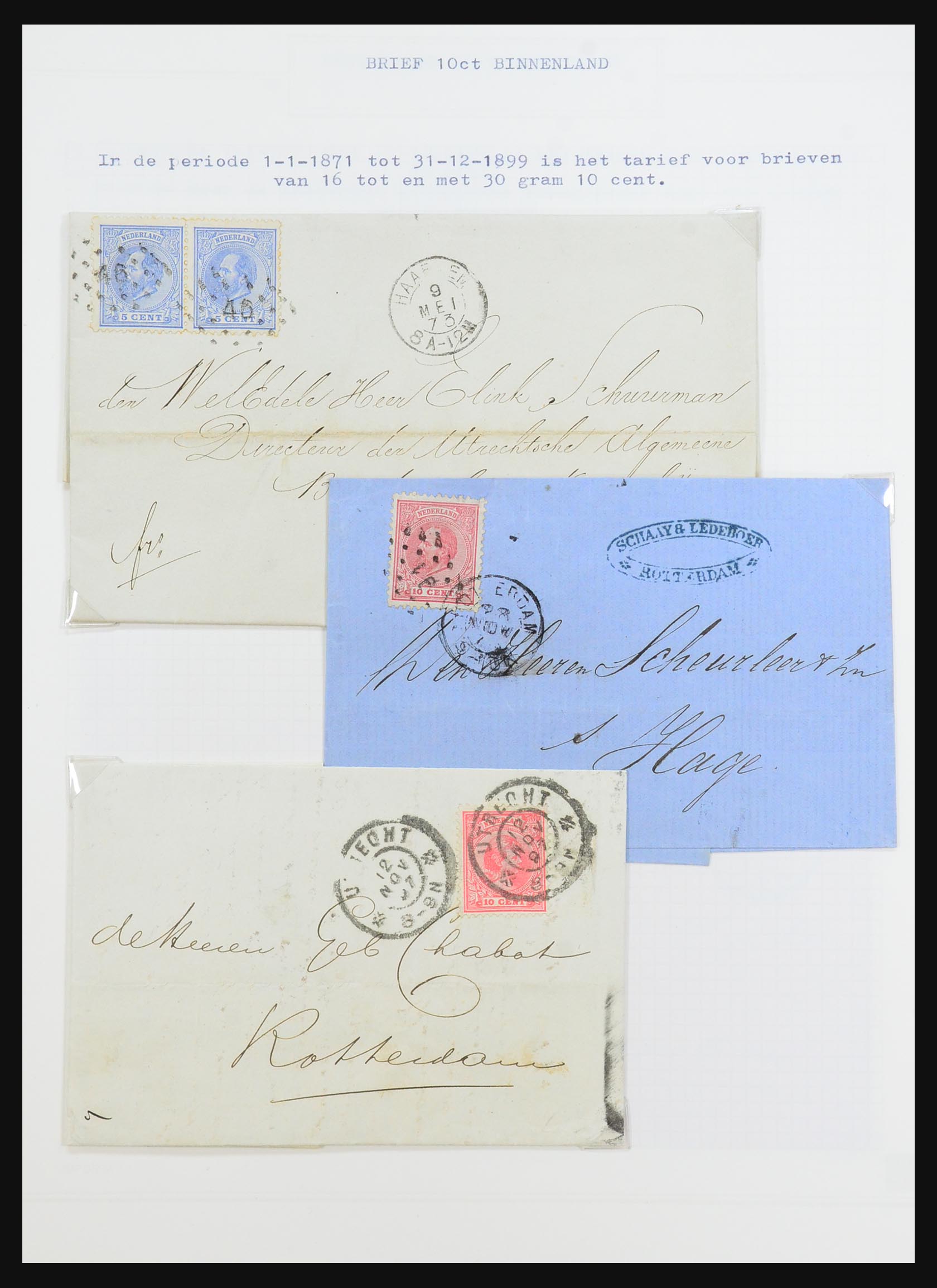 31528 041 - 31528 Nederland brieven 1853-1953.