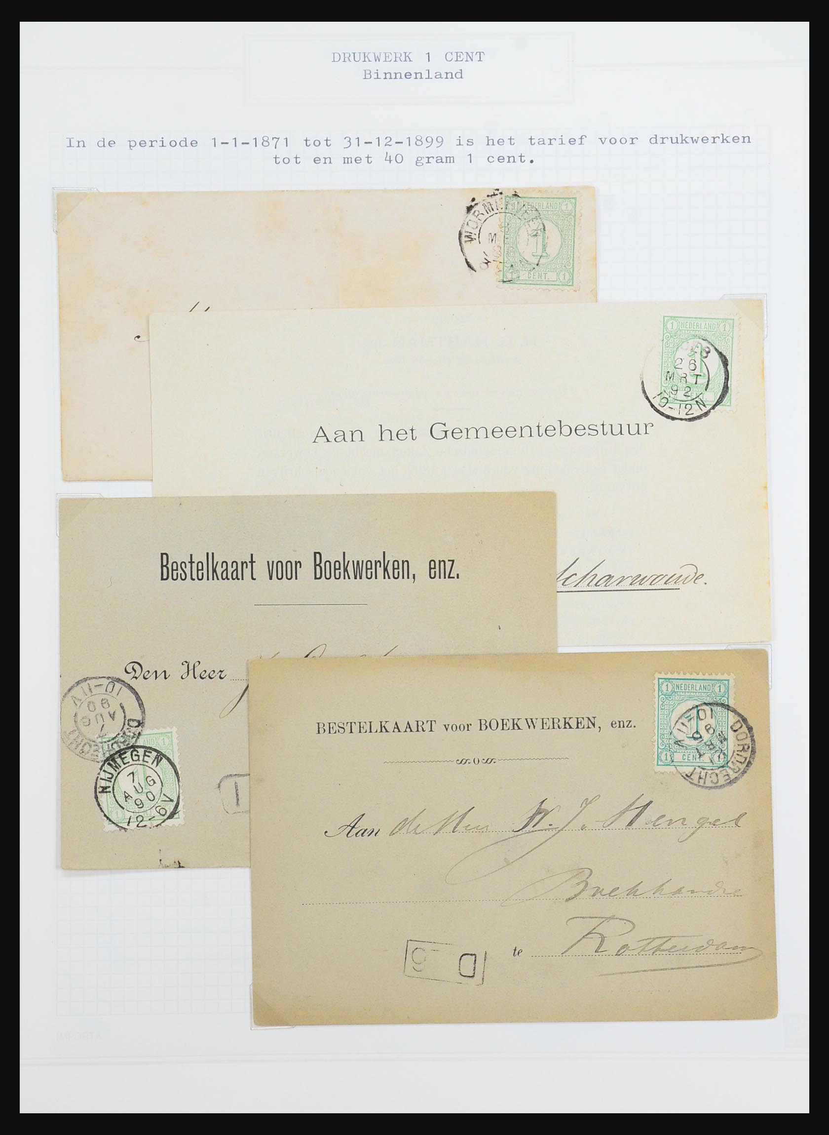 31528 045 - 31528 Netherlands covers 1853-1953.