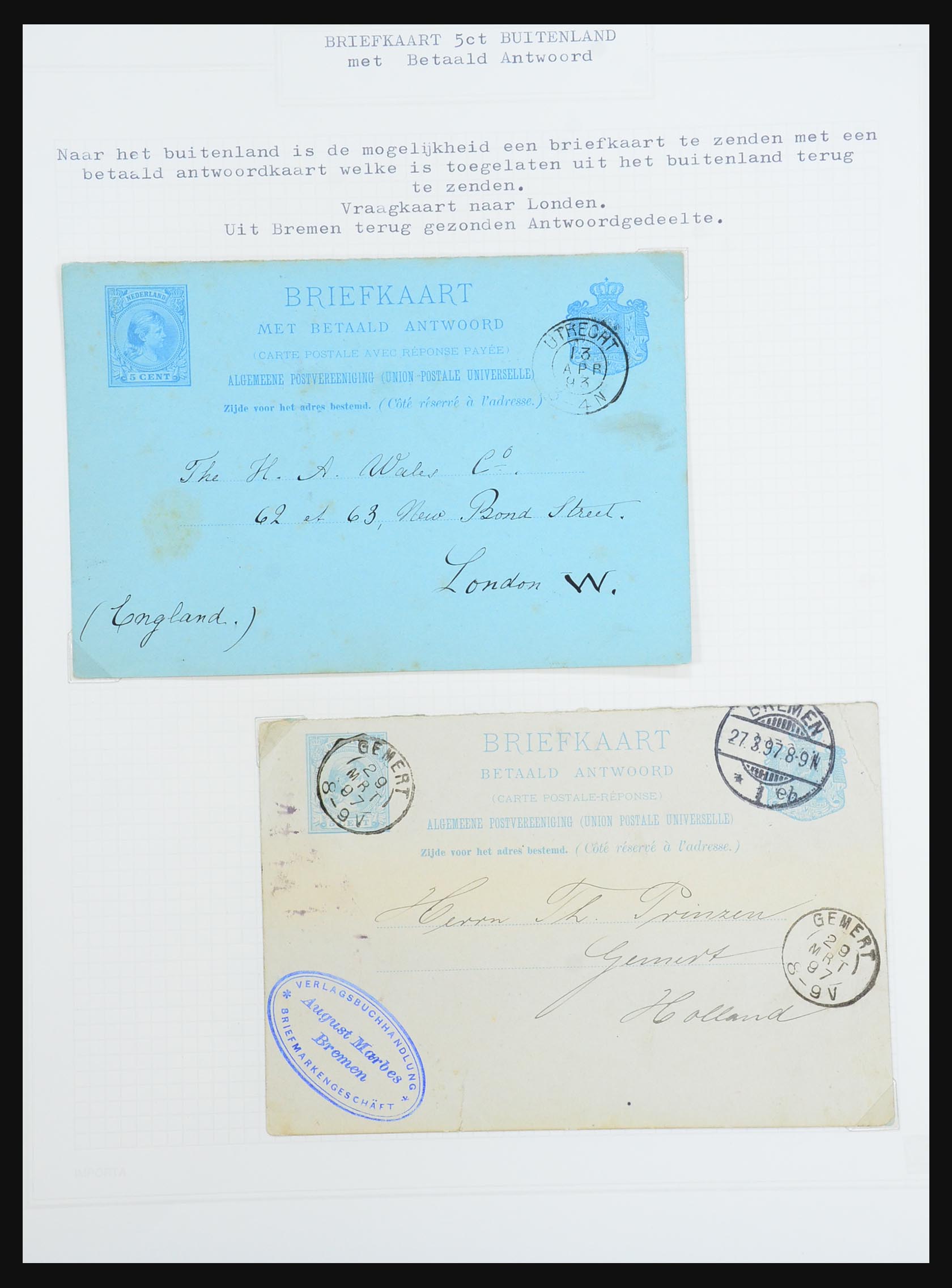 31528 053 - 31528 Netherlands covers 1853-1953.