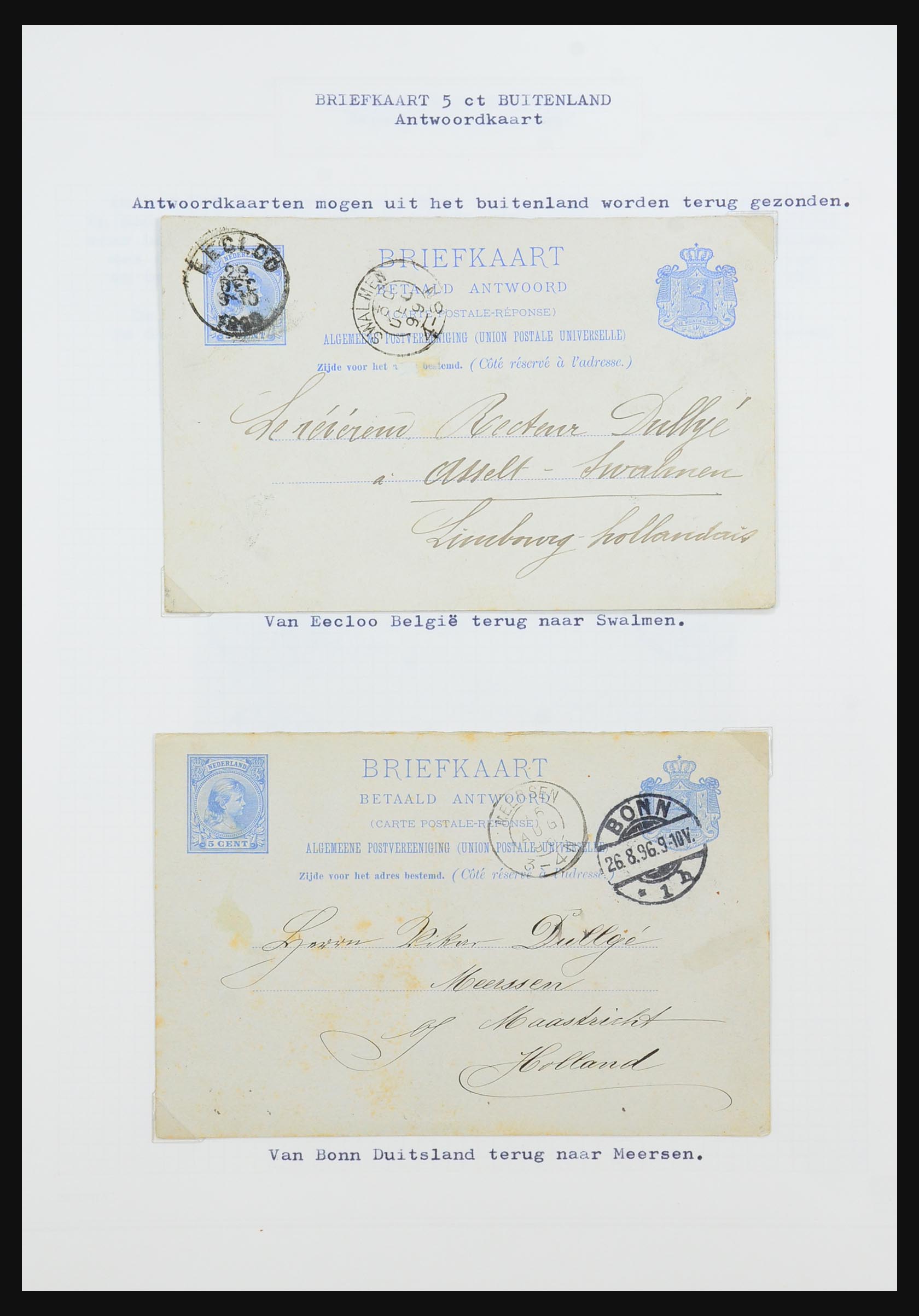 31528 054 - 31528 Netherlands covers 1853-1953.