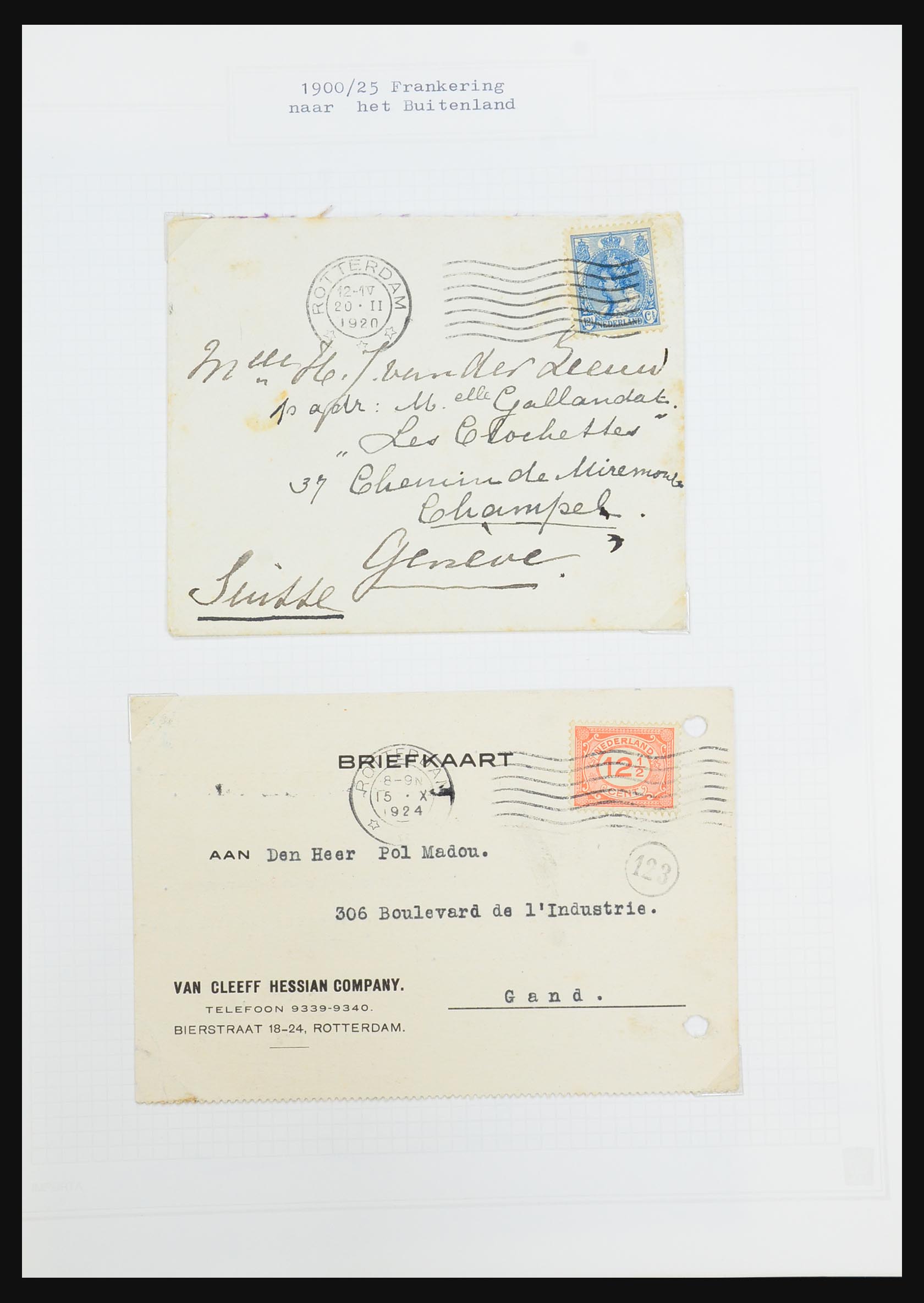 31528 066 - 31528 Netherlands covers 1853-1953.
