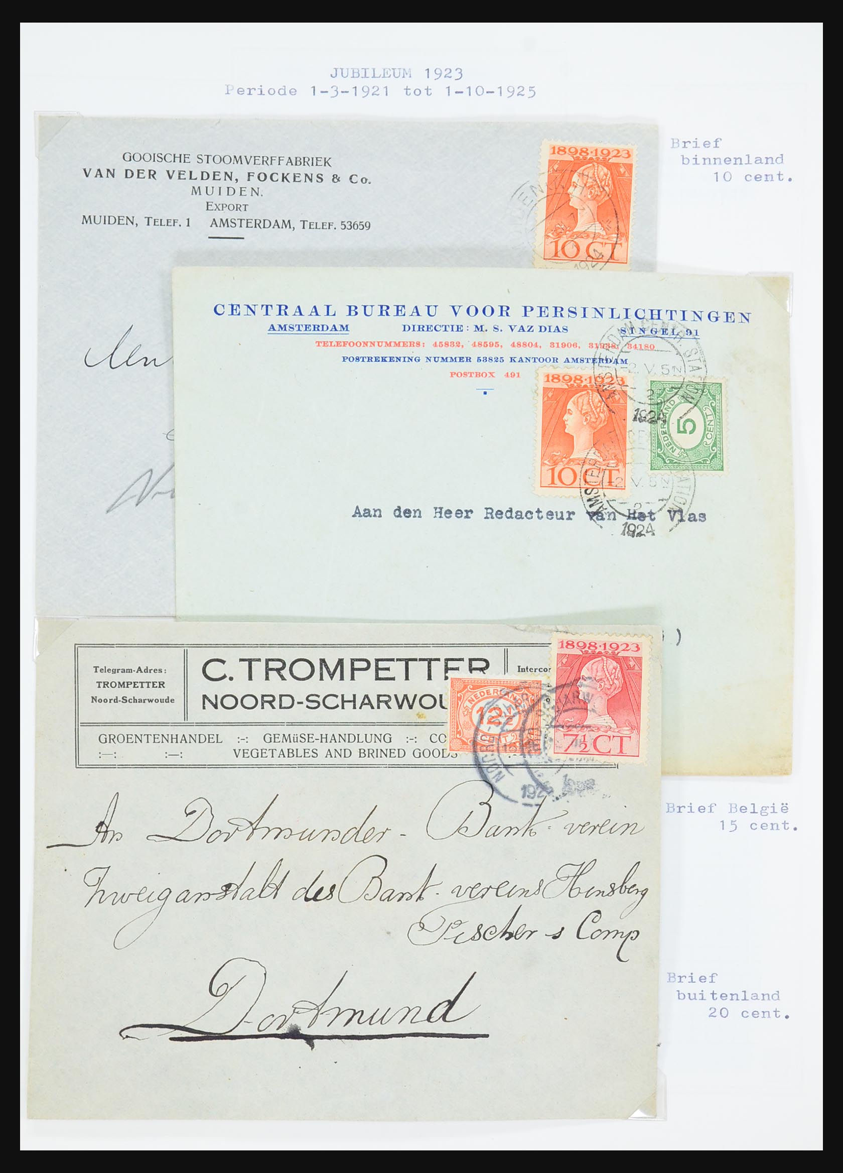 31528 067 - 31528 Netherlands covers 1853-1953.
