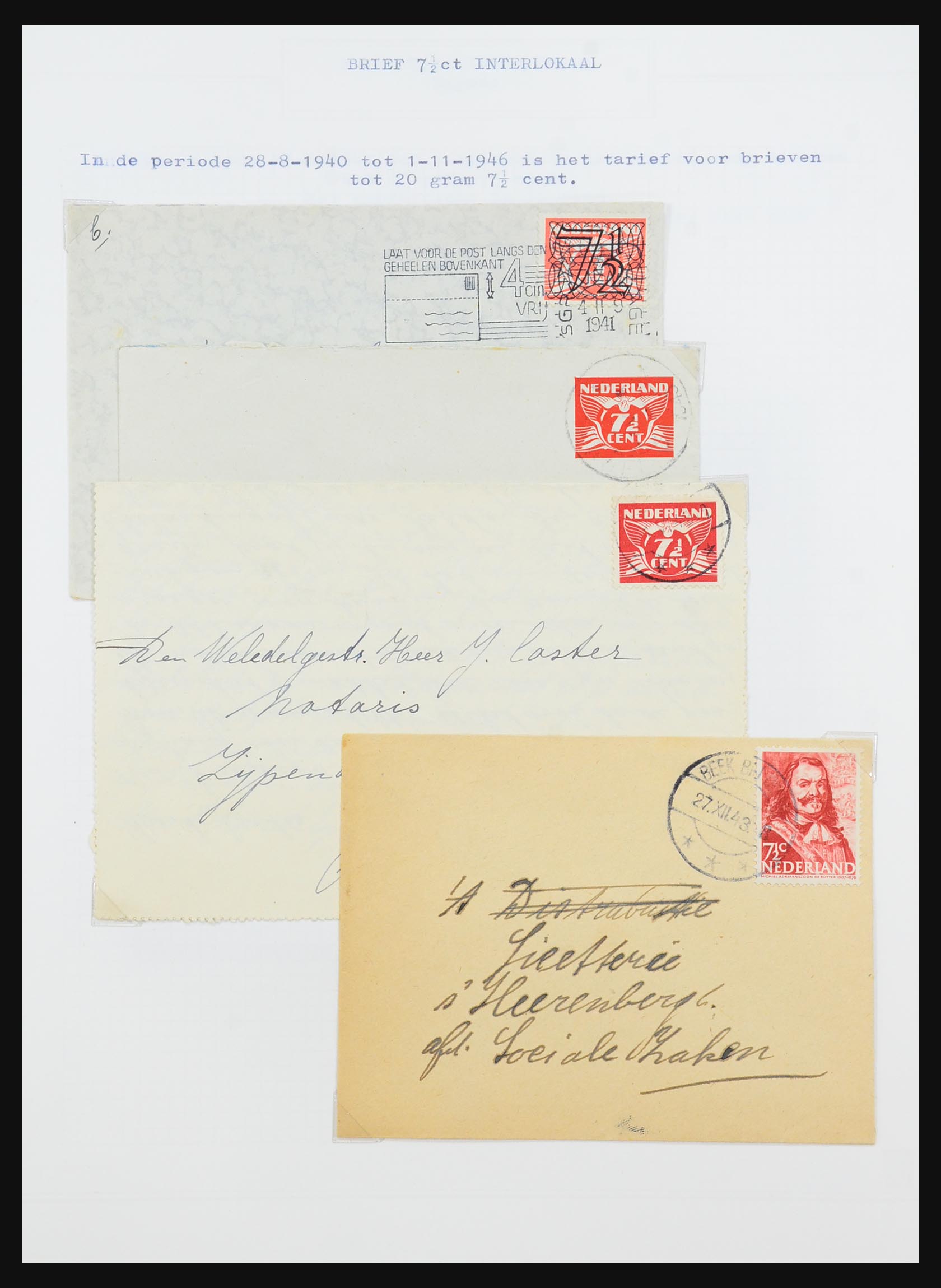 31528 069 - 31528 Netherlands covers 1853-1953.