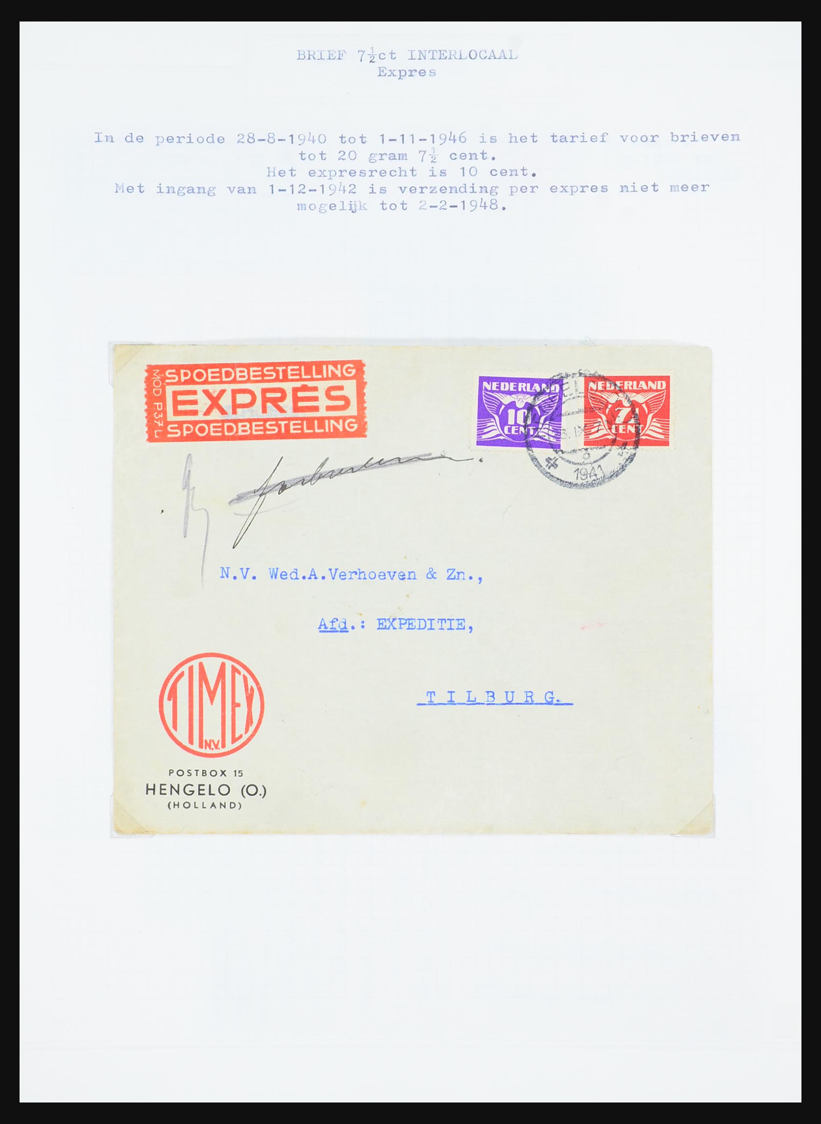 31528 070 - 31528 Nederland brieven 1853-1953.