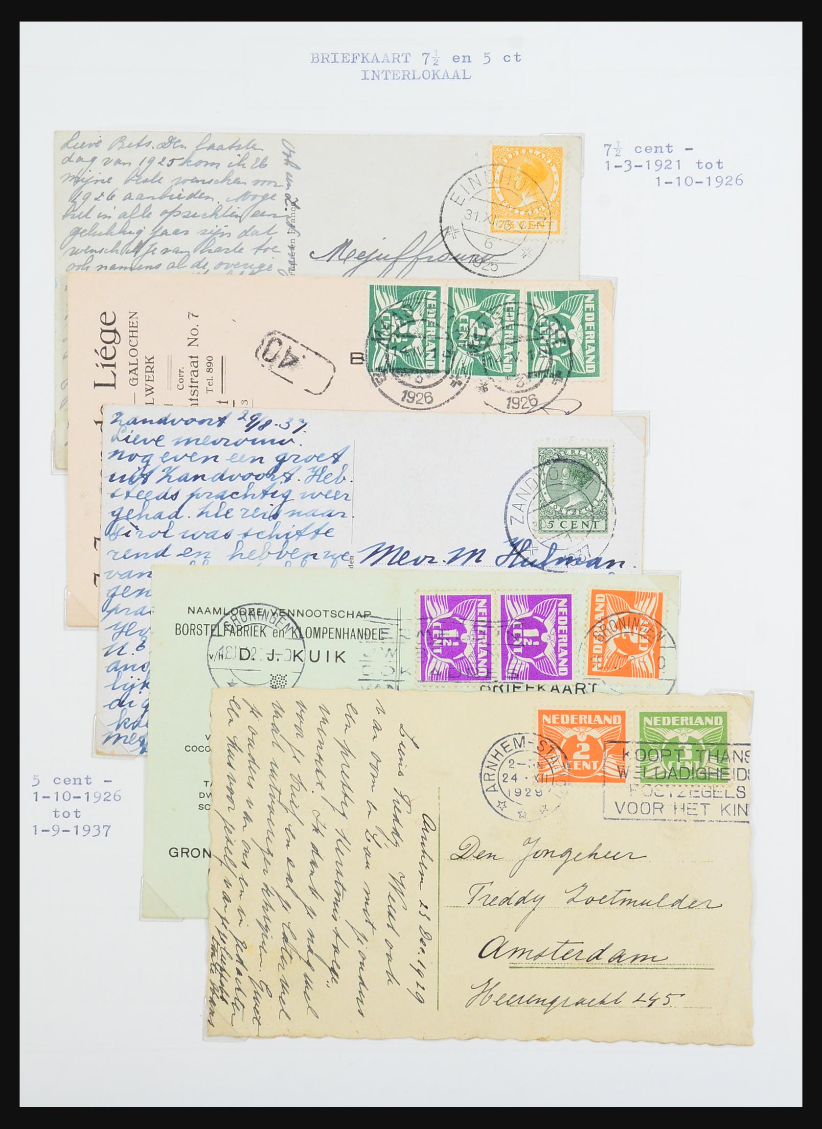 31528 071 - 31528 Nederland brieven 1853-1953.