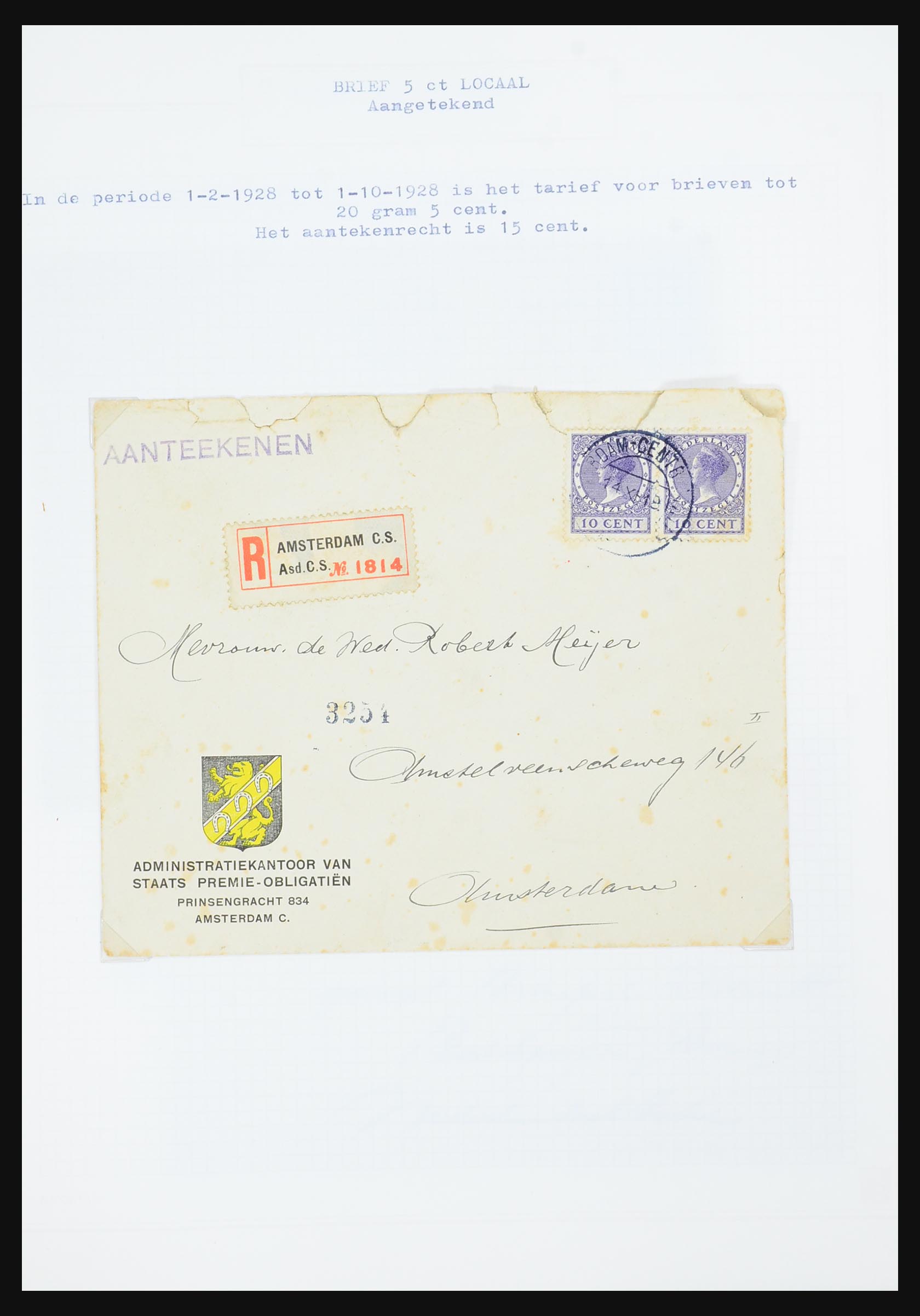 31528 076 - 31528 Netherlands covers 1853-1953.