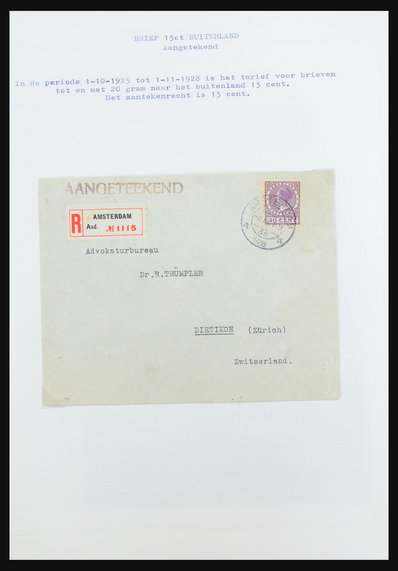 31528 078 - 31528 Nederland brieven 1853-1953.