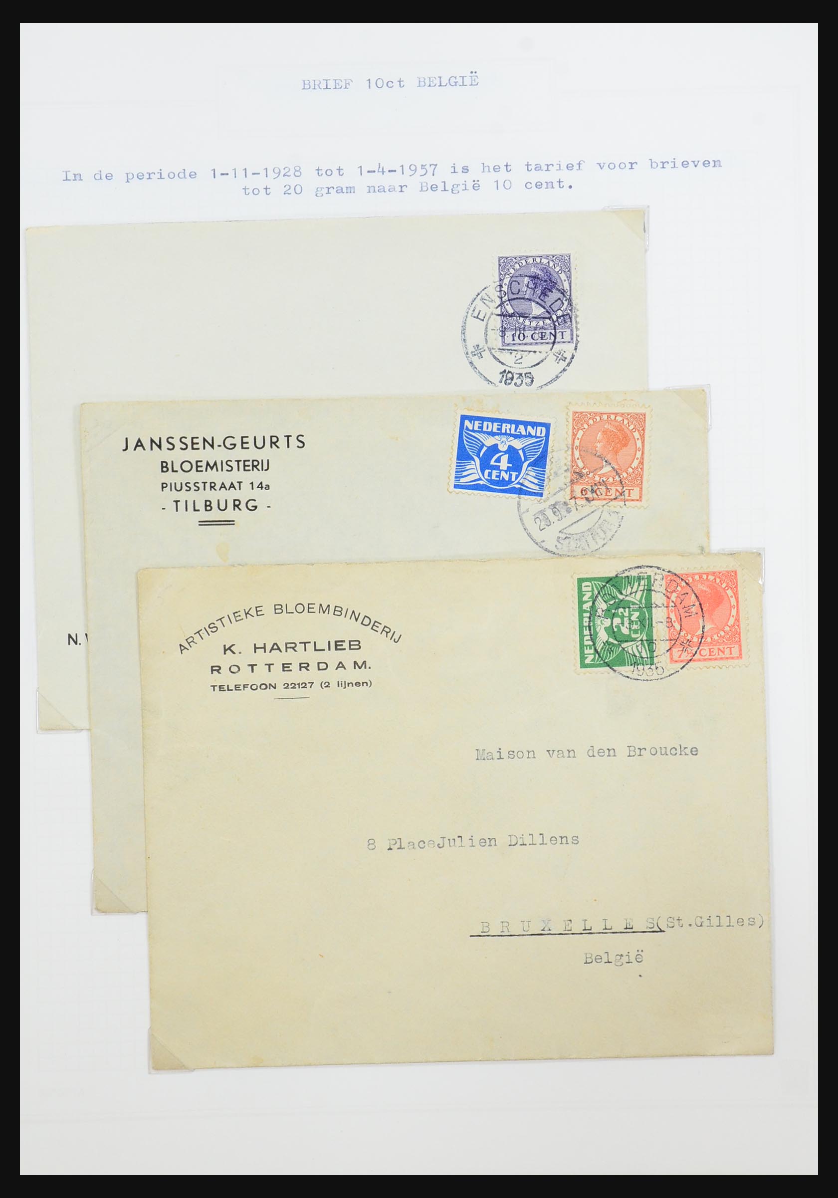 31528 083 - 31528 Nederland brieven 1853-1953.