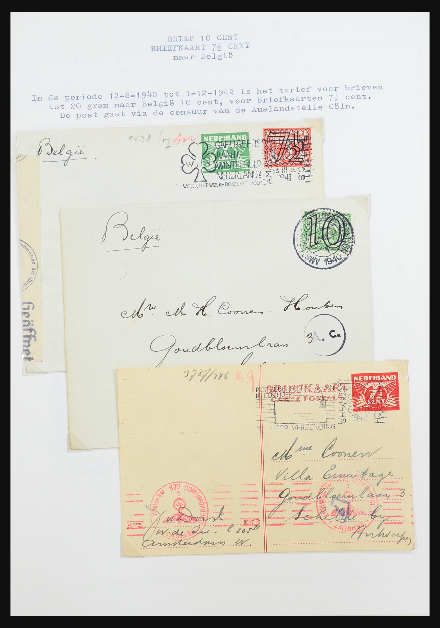 31528 085 - 31528 Nederland brieven 1853-1953.