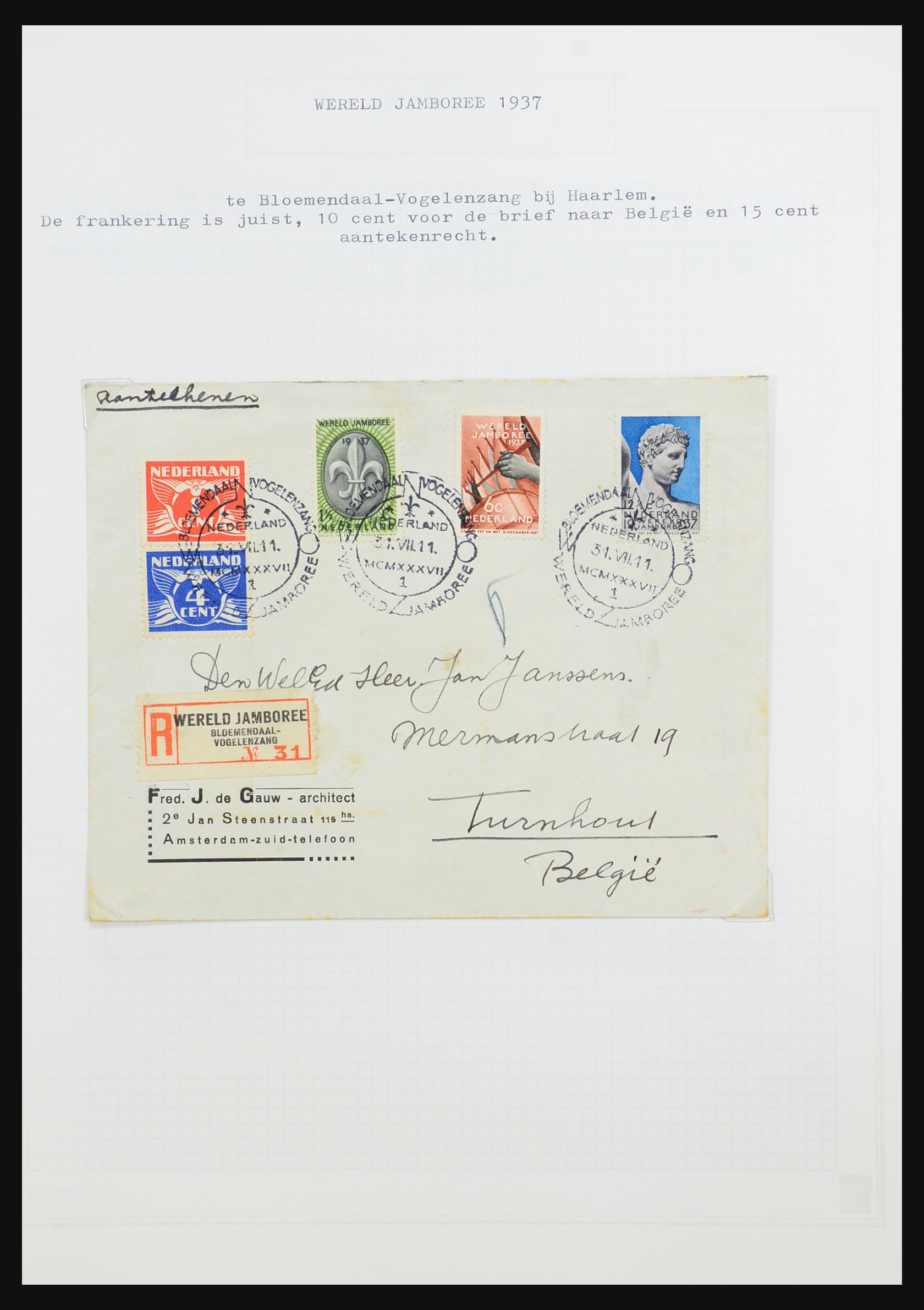 31528 092 - 31528 Nederland brieven 1853-1953.