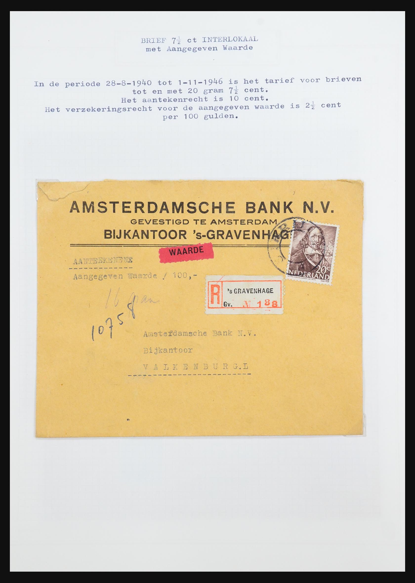 31528 095 - 31528 Netherlands covers 1853-1953.