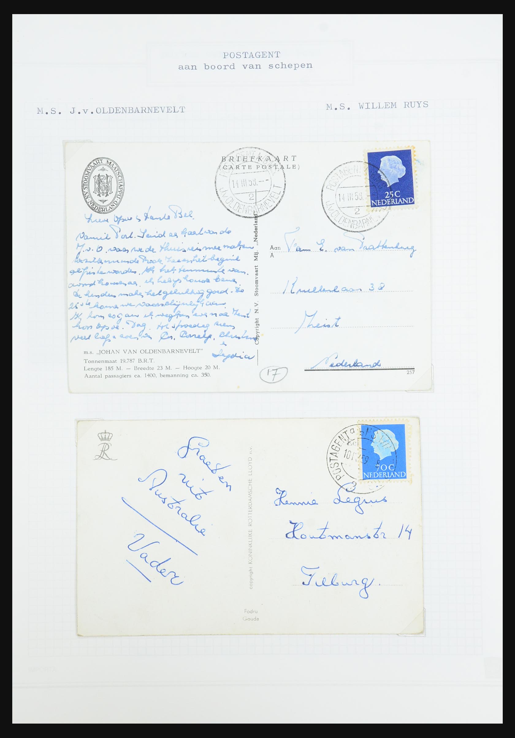 31528 106 - 31528 Nederland brieven 1853-1953.