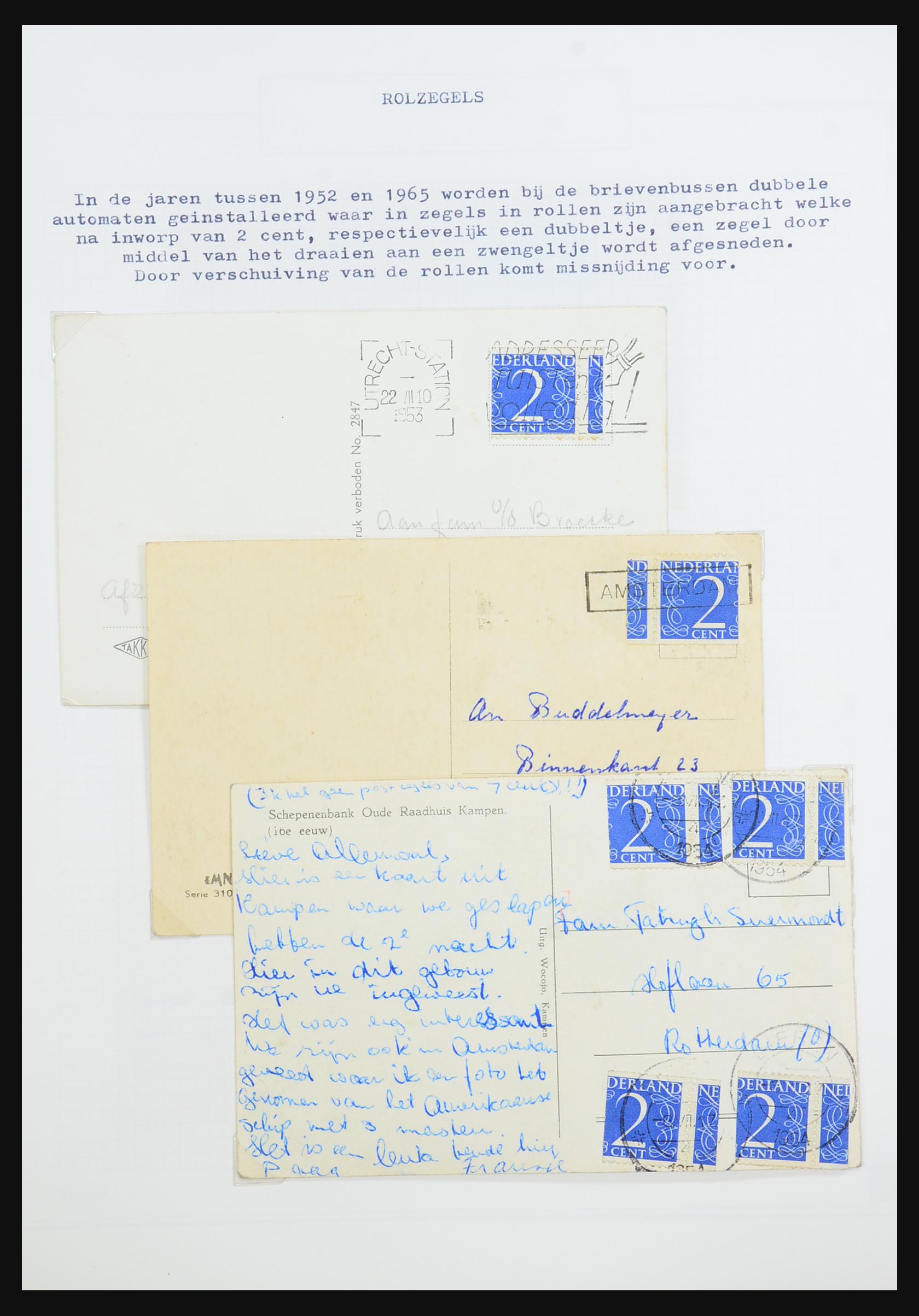31528 109 - 31528 Nederland brieven 1853-1953.
