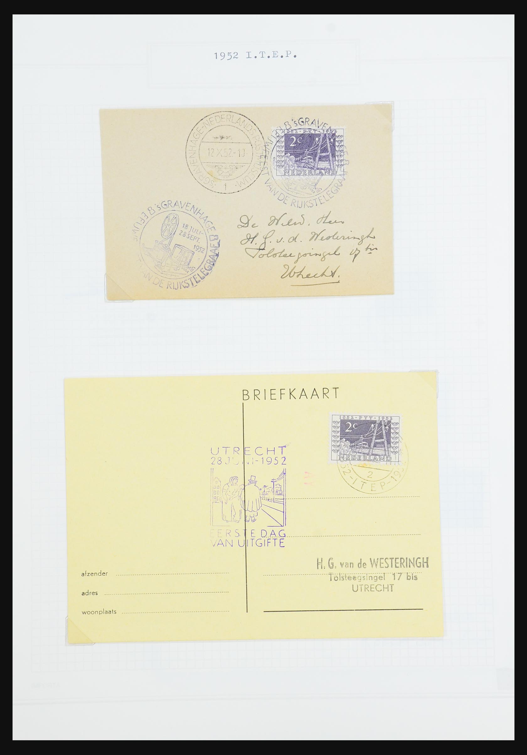 31528 110 - 31528 Nederland brieven 1853-1953.