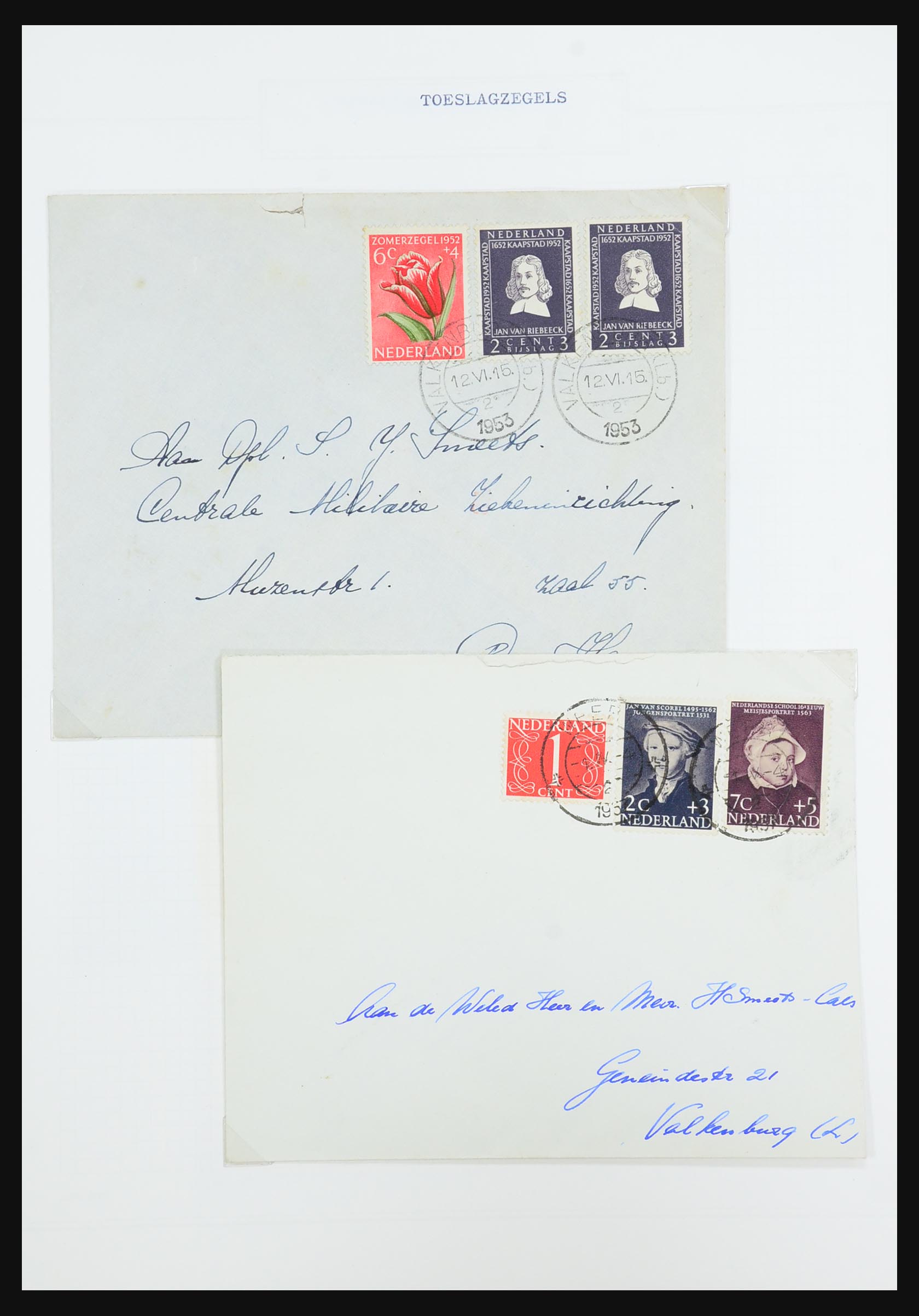 31528 112 - 31528 Nederland brieven 1853-1953.