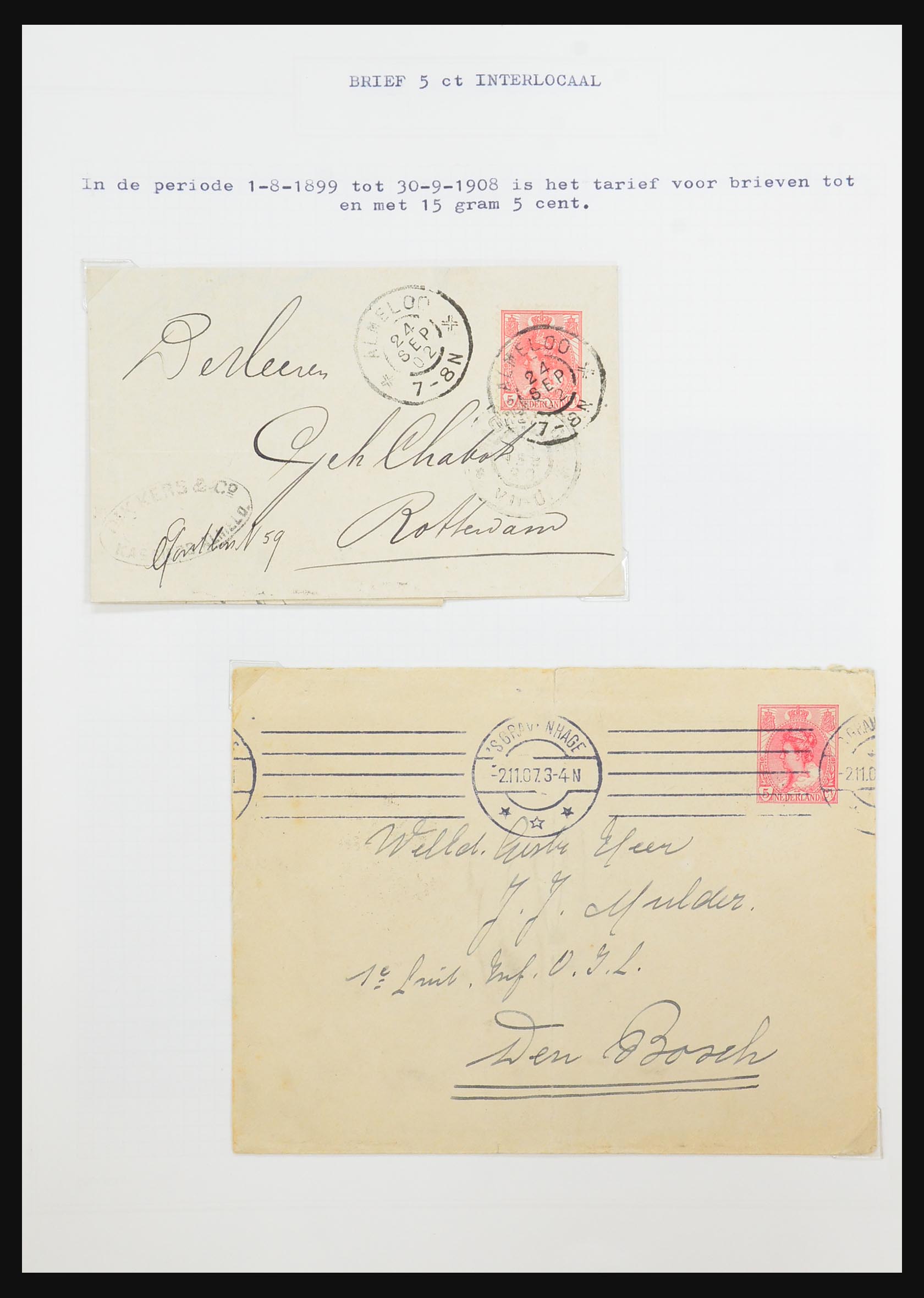31528 120 - 31528 Nederland brieven 1853-1953.