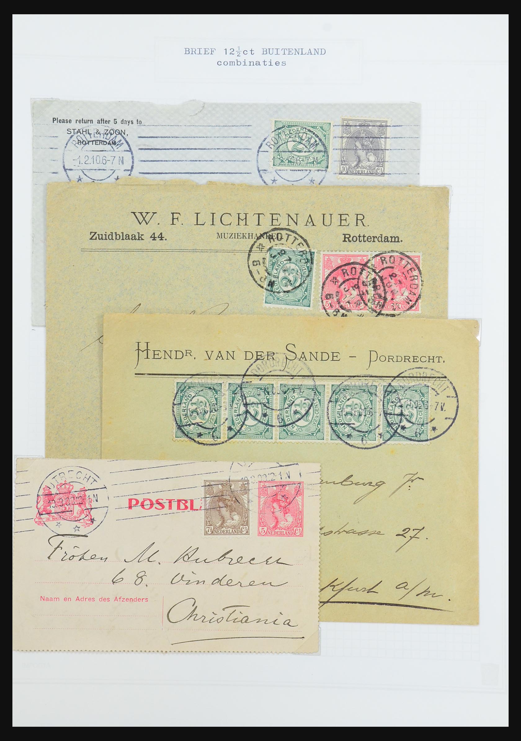 31528 194 - 31528 Netherlands covers 1853-1953.
