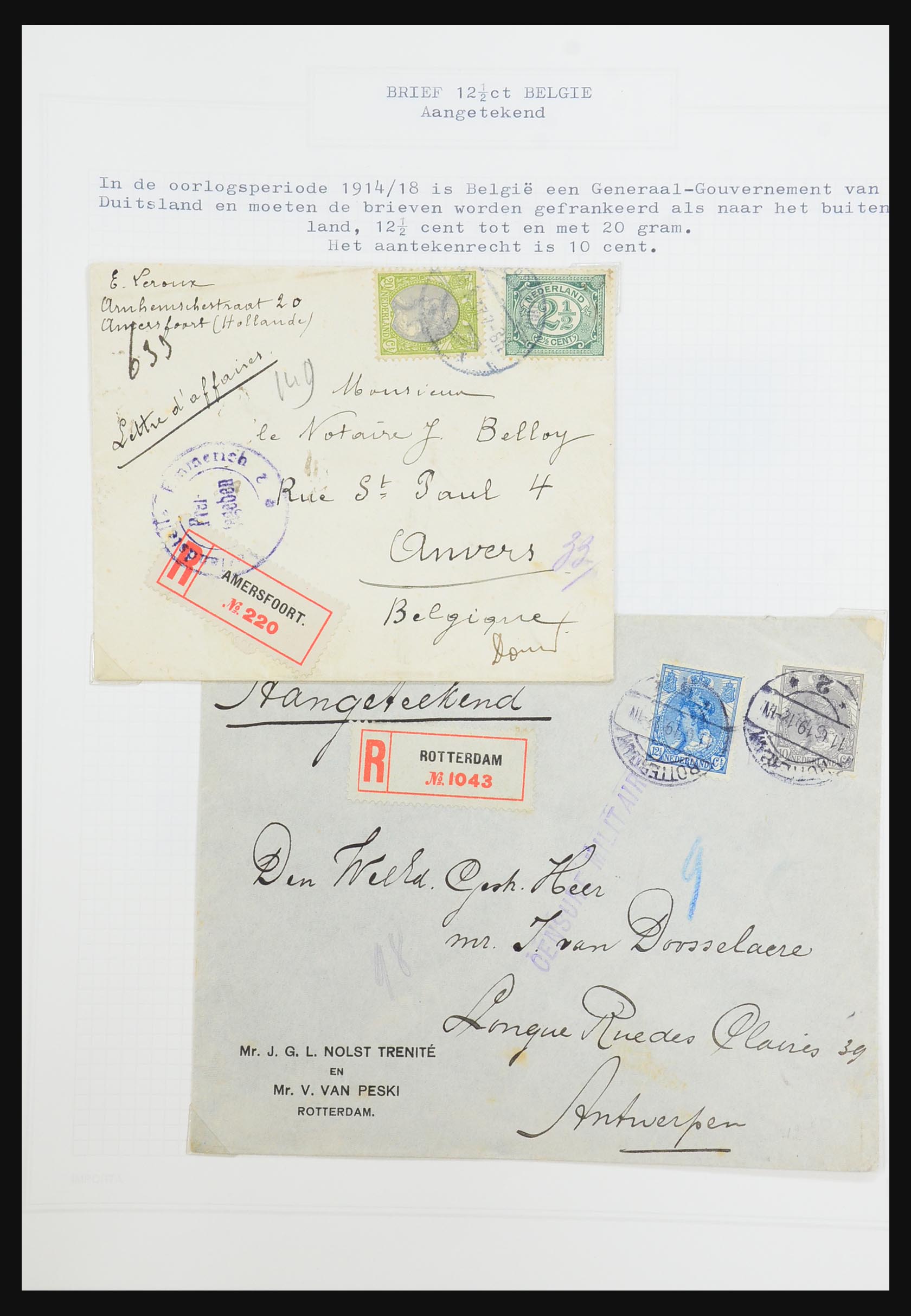 31528 235 - 31528 Nederland brieven 1853-1953.